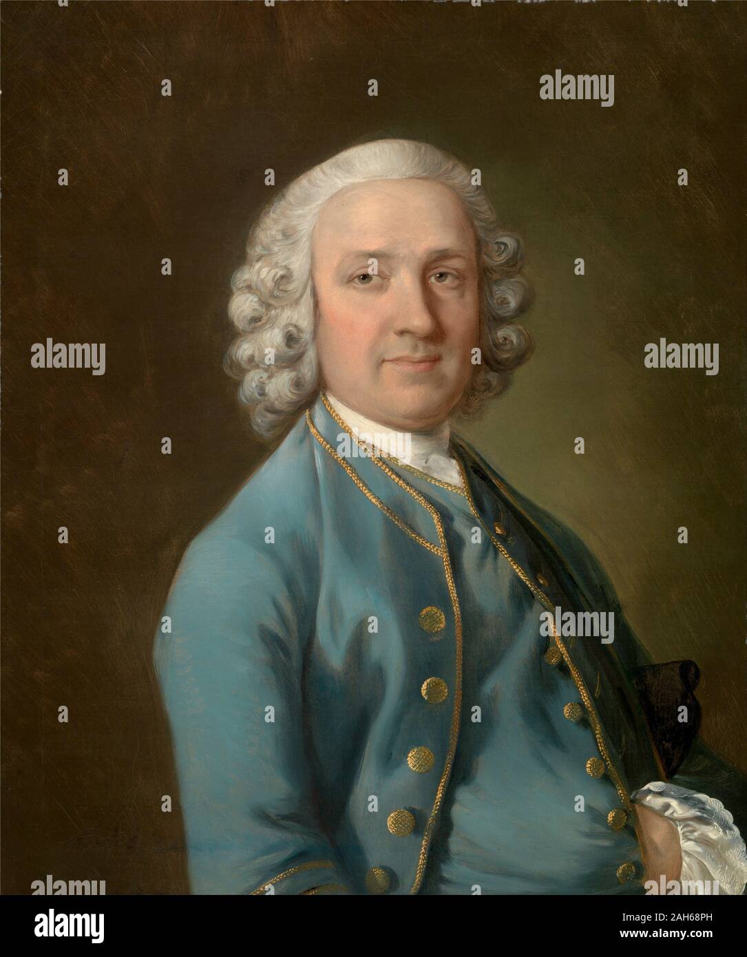 A Man Called Mr. Wood, the Dancing Master (1757) by Thomas Gainsborough Stock Photo