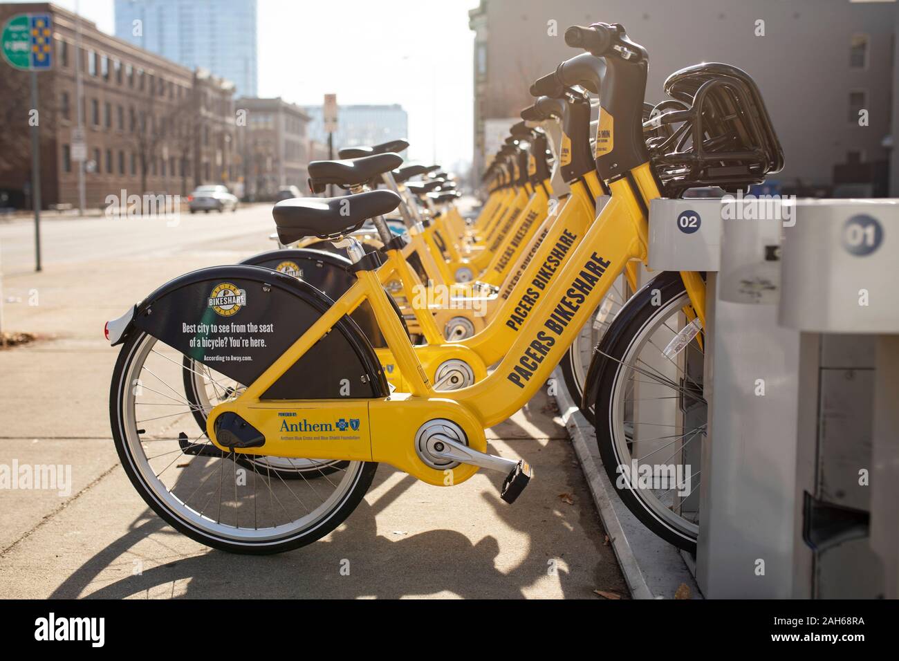 Pacers bikeshare bicycles hires stock photography and images Alamy