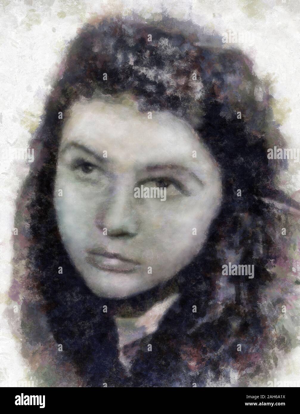1940's portrait painting hi-res stock photography and images - Alamy