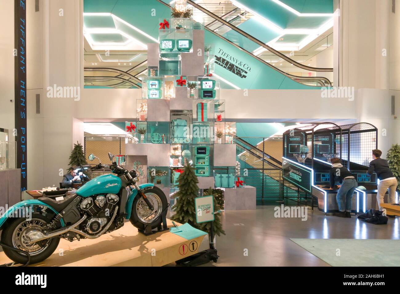 Tiffany & Co. flagship is a luxury jewelry and accessory store on Fifth Avenue, New York City