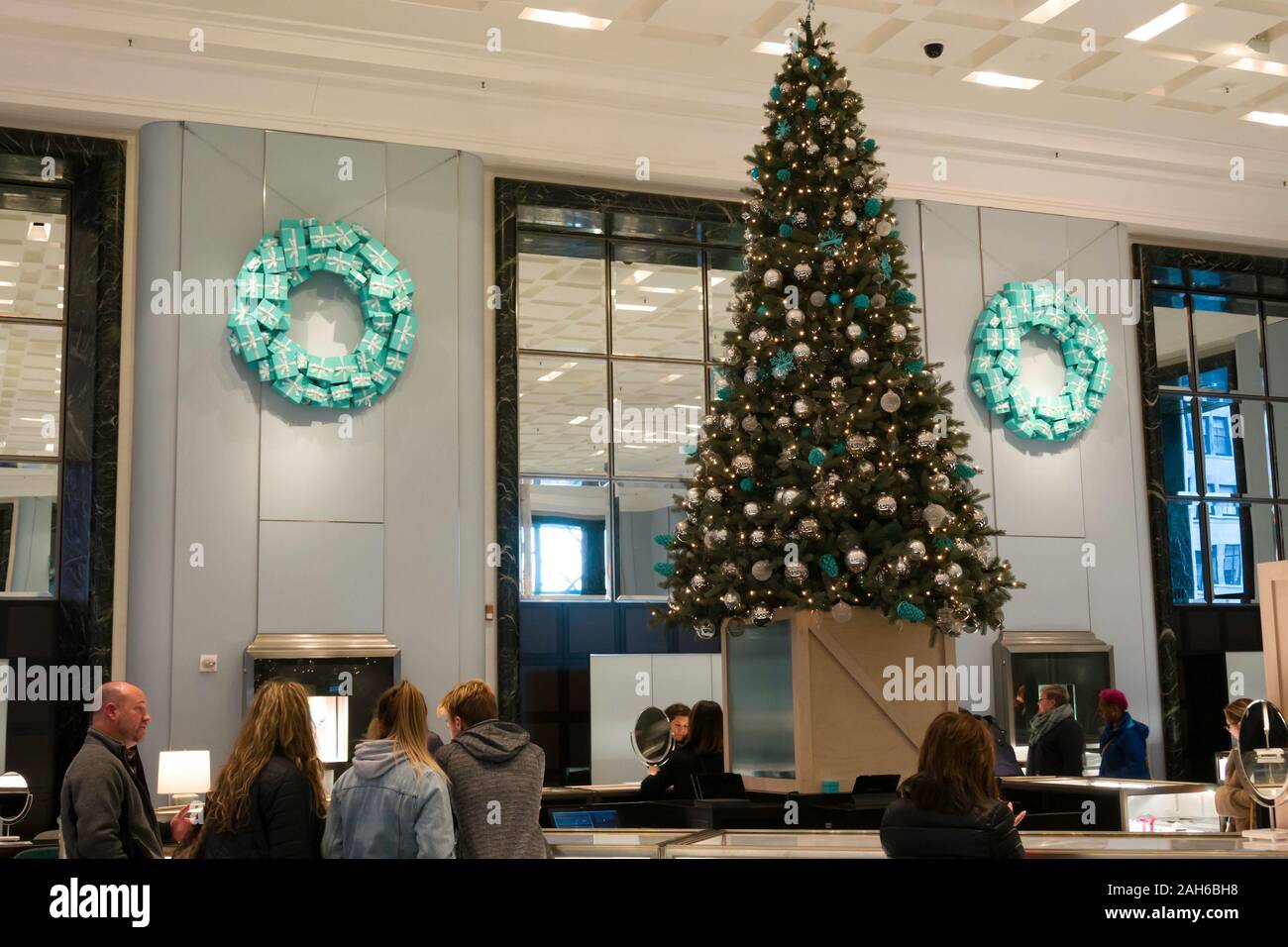 Tiffany & Co. flagship is a luxury jewelry and accessory store on Fifth