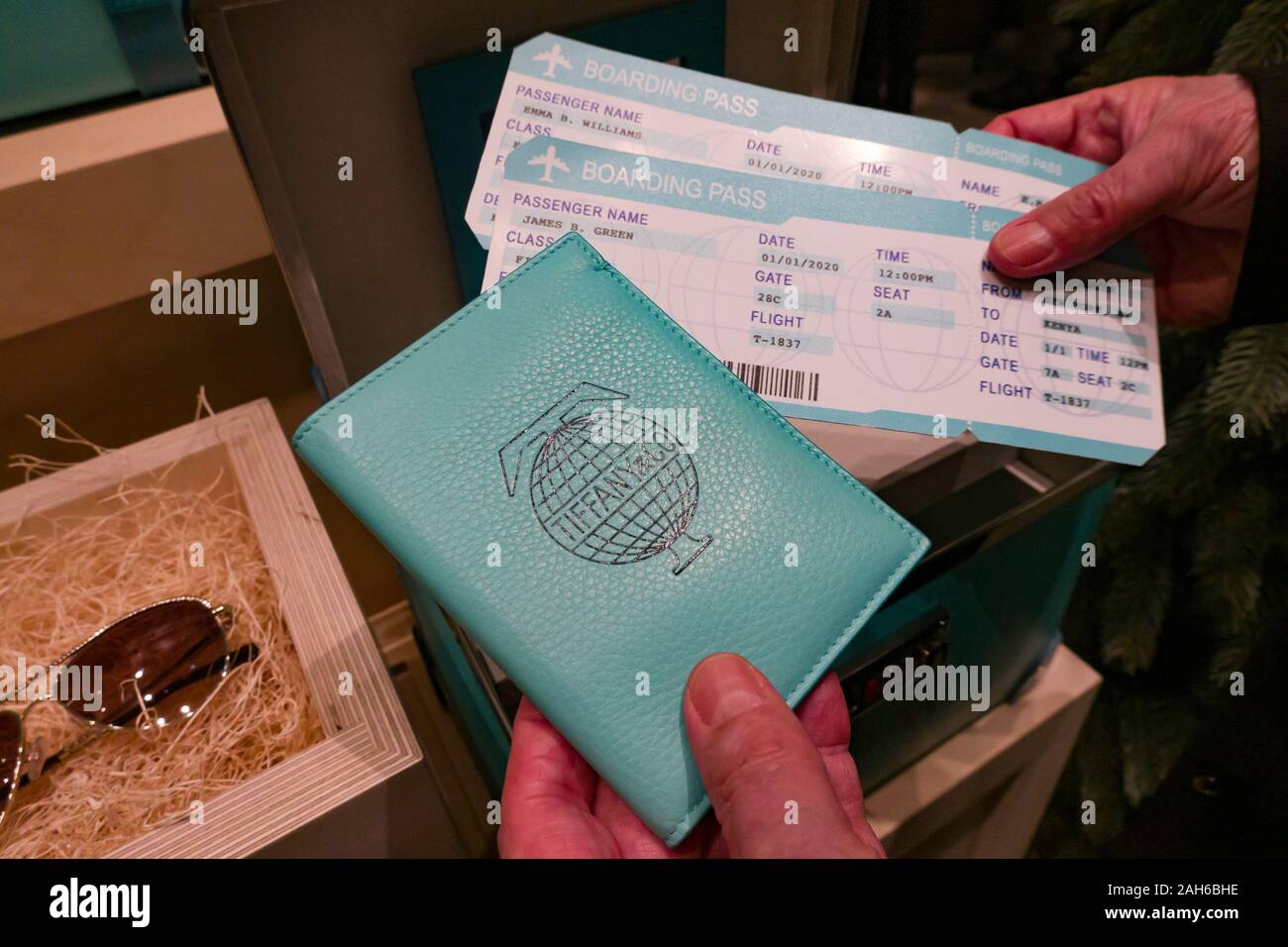 Tiffany & Co. flagship is a luxury jewelry and accessory store on Fifth Avenue, New York City