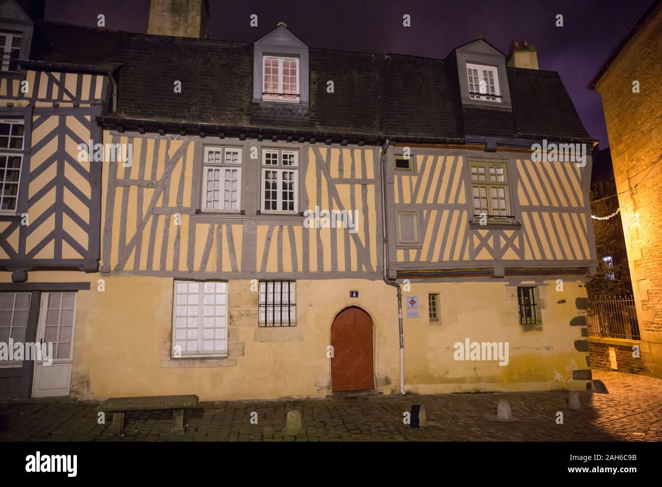 Rennes, France - Historic buildings in the old city centre of Rennes ...
