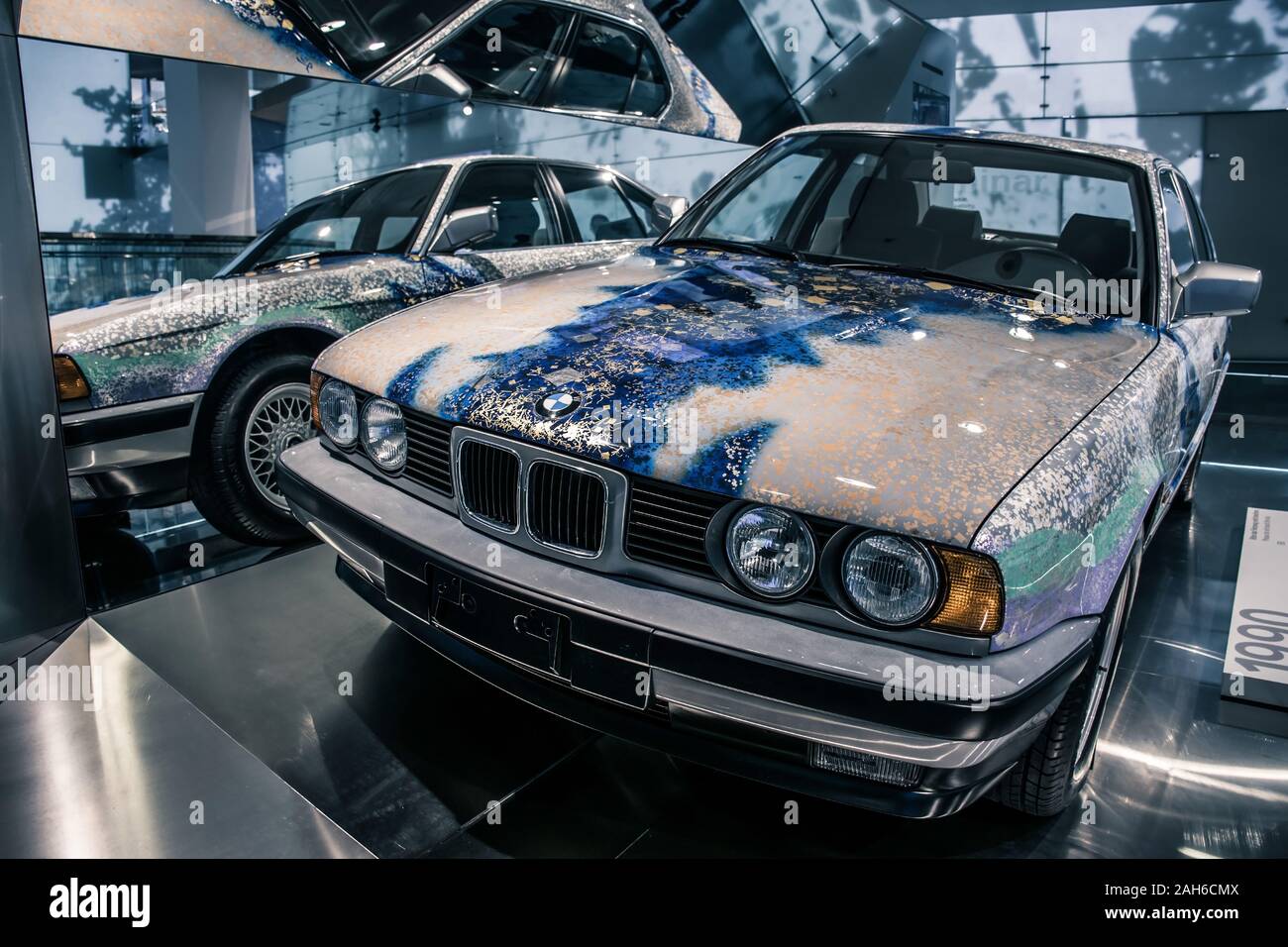 Munich/ Germany - May, 24 2019: 1990 BMW 5 series E34 BMW Museum/ BMW Welt Stock Photo