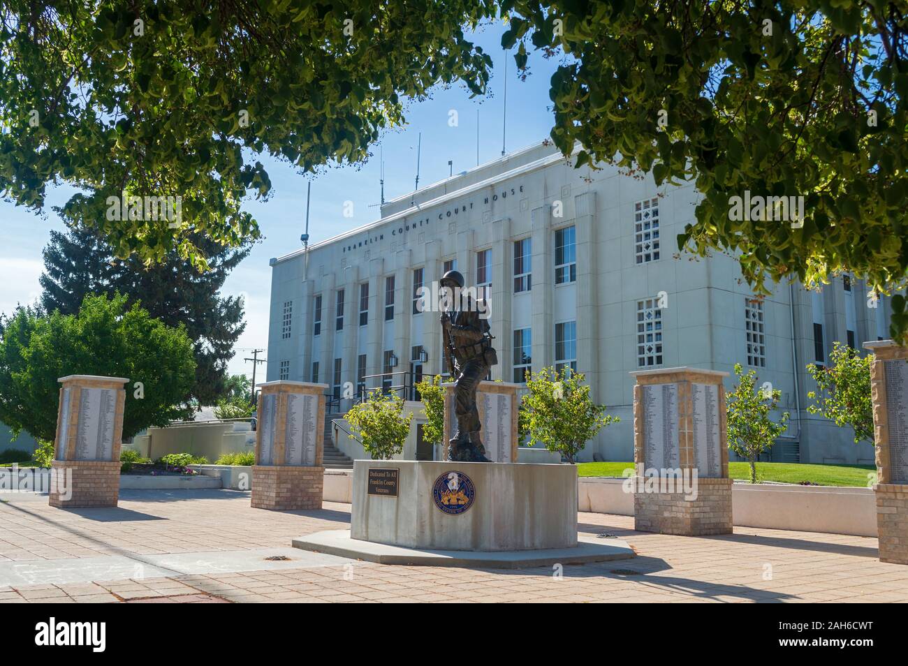 Preston, Idaho July 24, 2014 The Veterans Memorial on the Plaza of