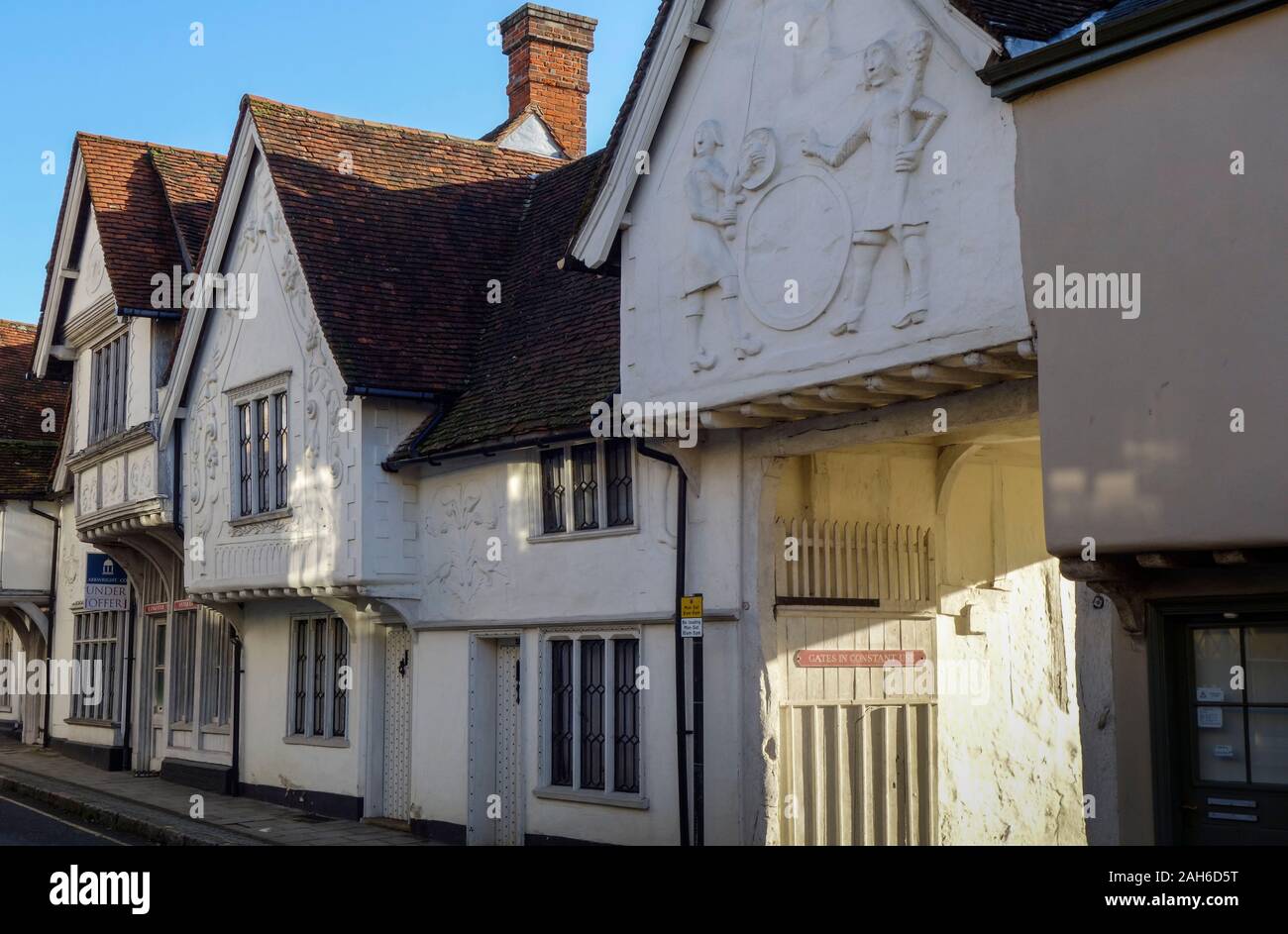 Saffron Walden town centre high street mediumsized market town