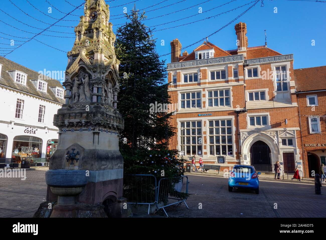 Saffron Walden market square town centre high street mediumsized