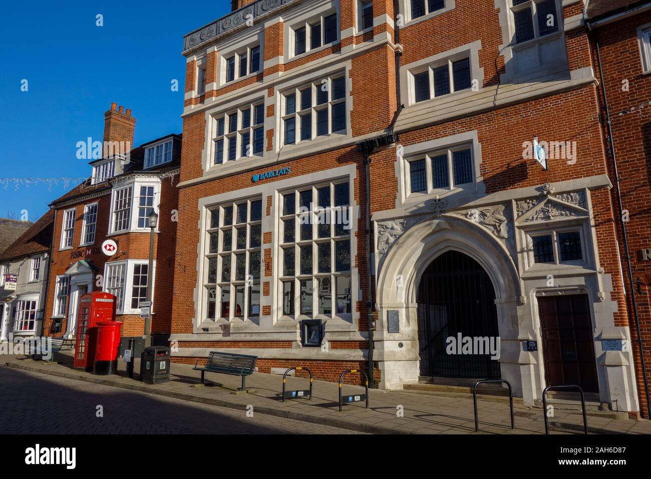 Saffron Walden market square town centre high street mediumsized market town Uttlesford