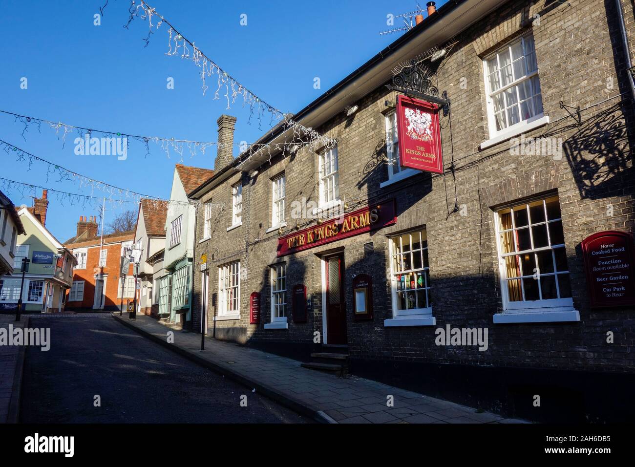 Saffron Walden town centre high street mediumsized market town