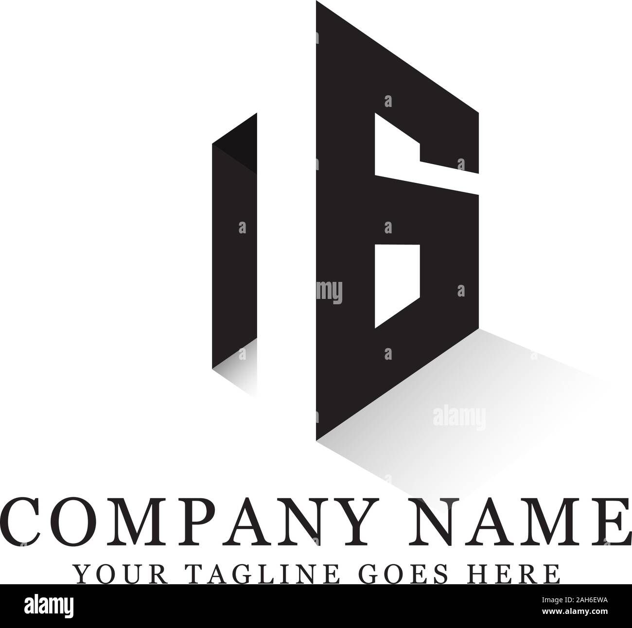 NG initial logo inspiration, negative space letter logo designs Stock Vector