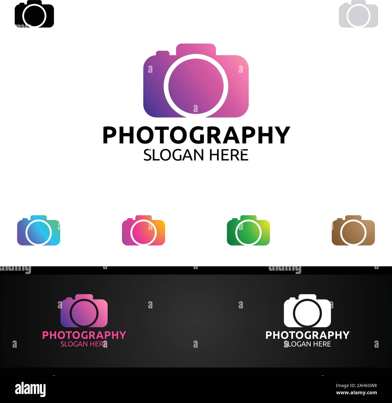 Abstract Camera Photography Logo Icon Vector Design Template Stock ...