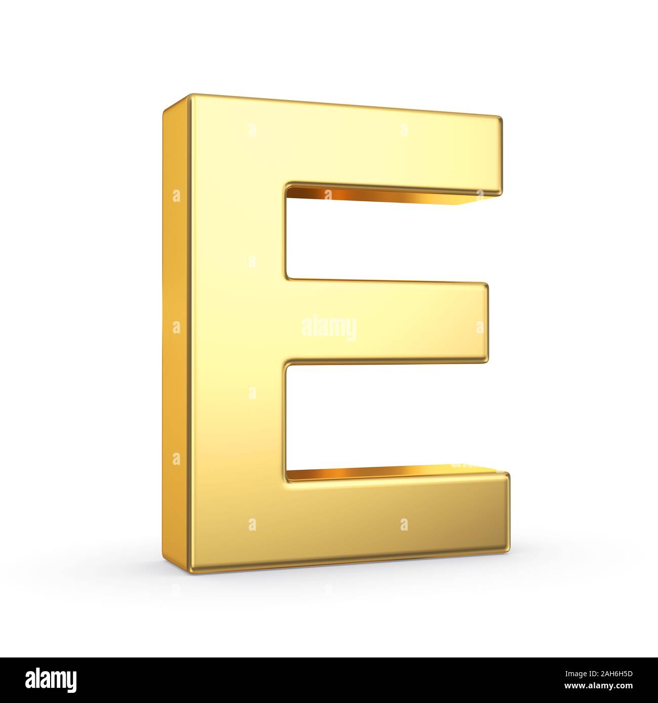 3D golden letter isolated with clipping path on white Stock Photo - Alamy