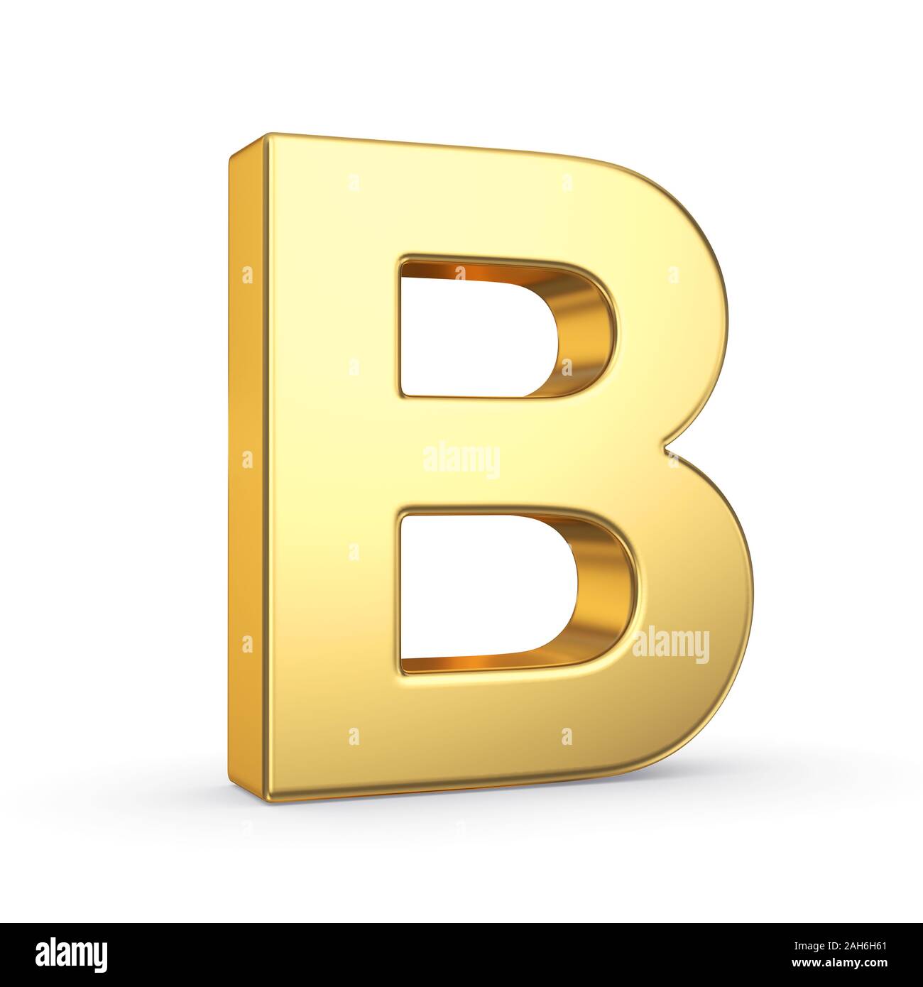 3D golden letter isolated with clipping path on white Stock Photo - Alamy