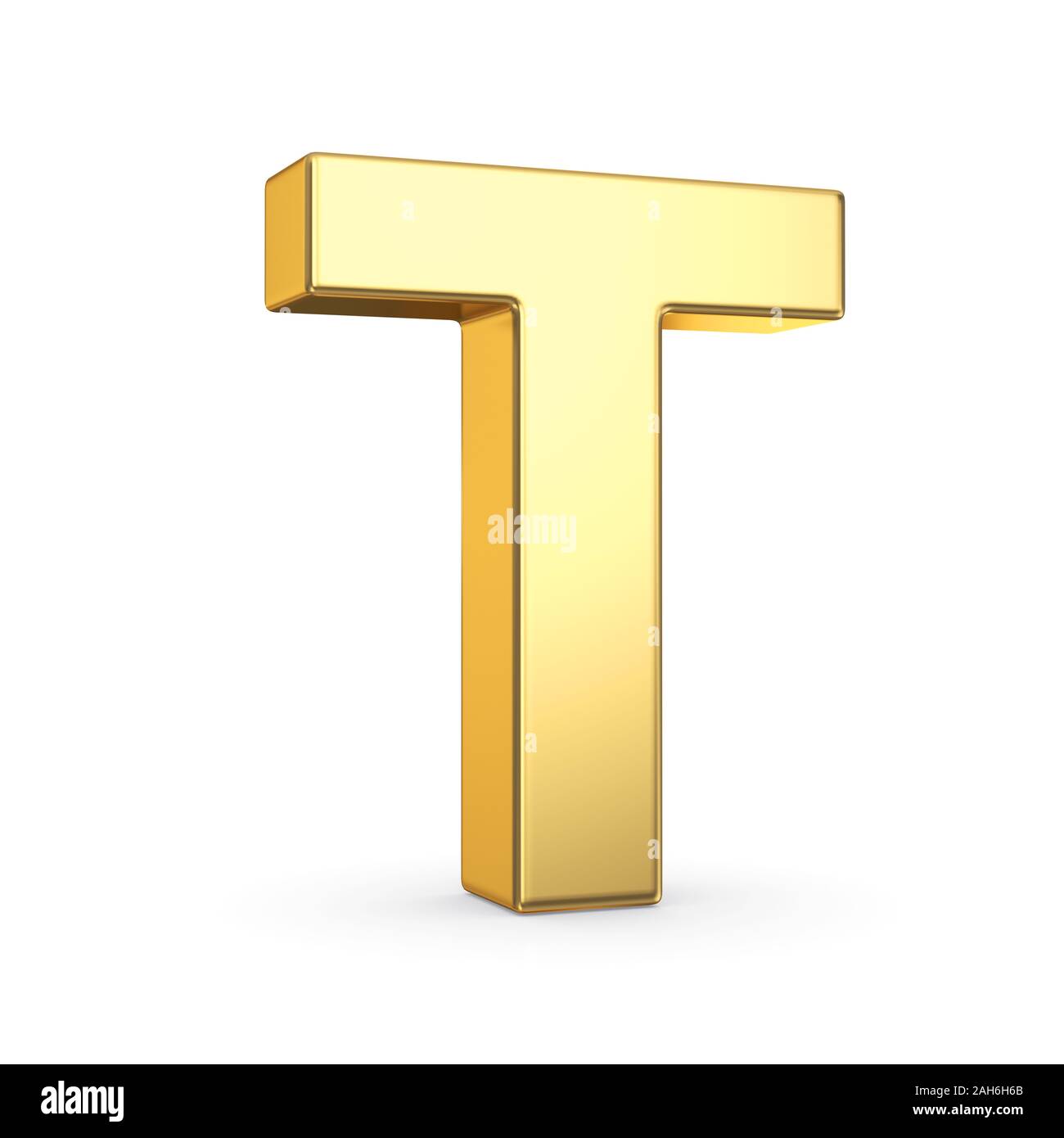 3D golden letter isolated with clipping path on white Stock Photo - Alamy