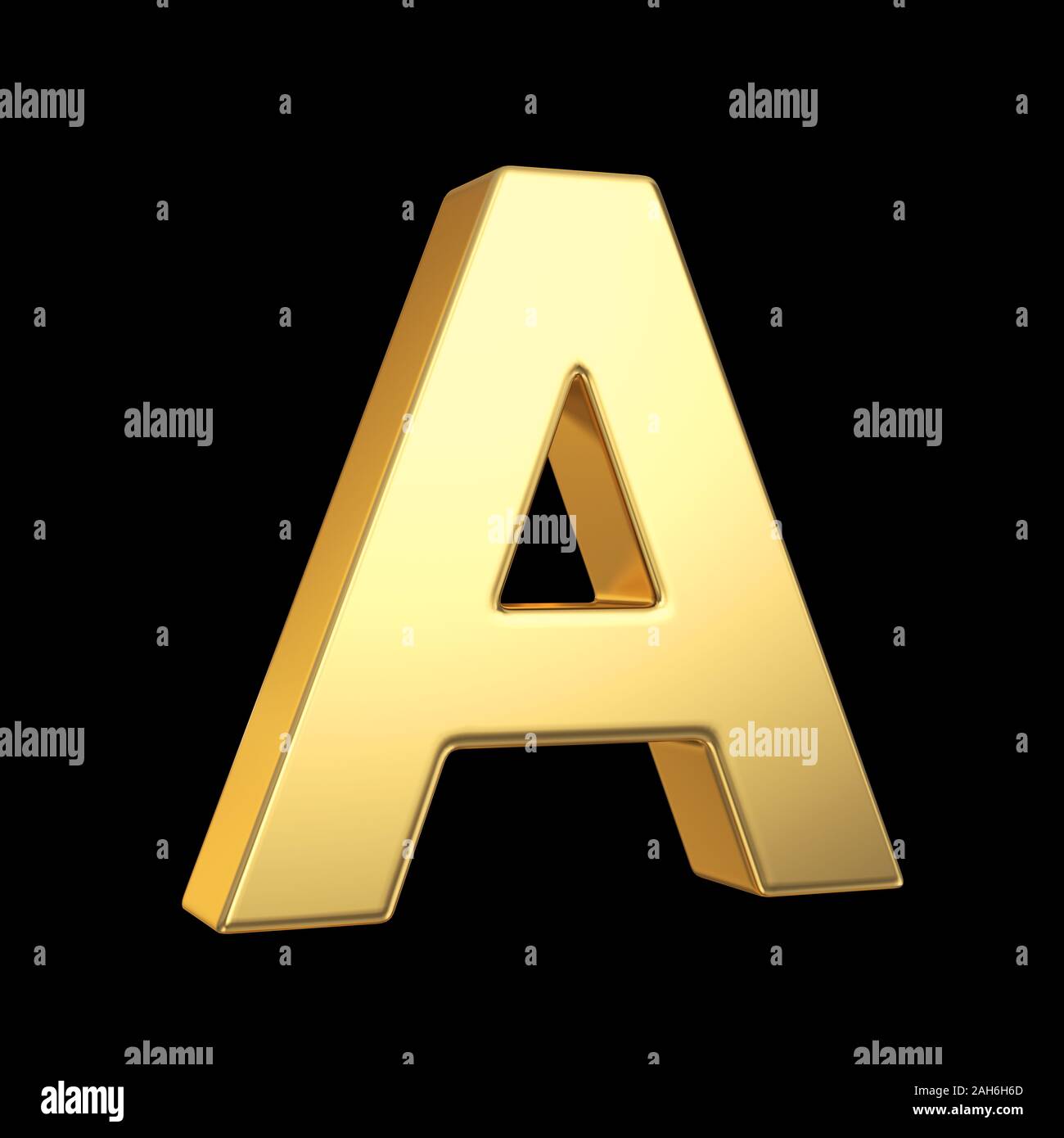3D golden letter isolated with clipping path on white Stock Photo - Alamy