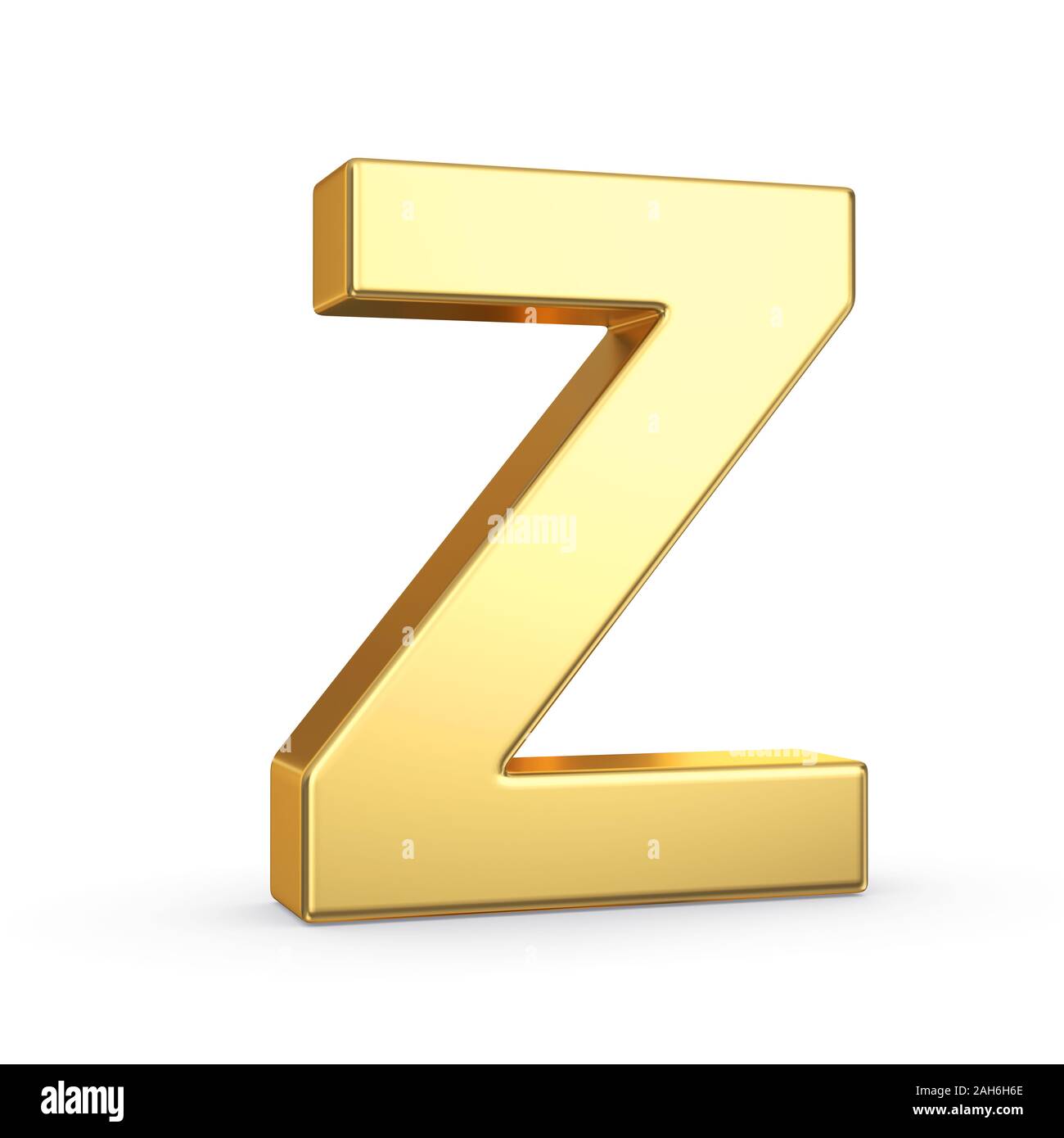 3D golden letter isolated with clipping path on white Stock Photo - Alamy