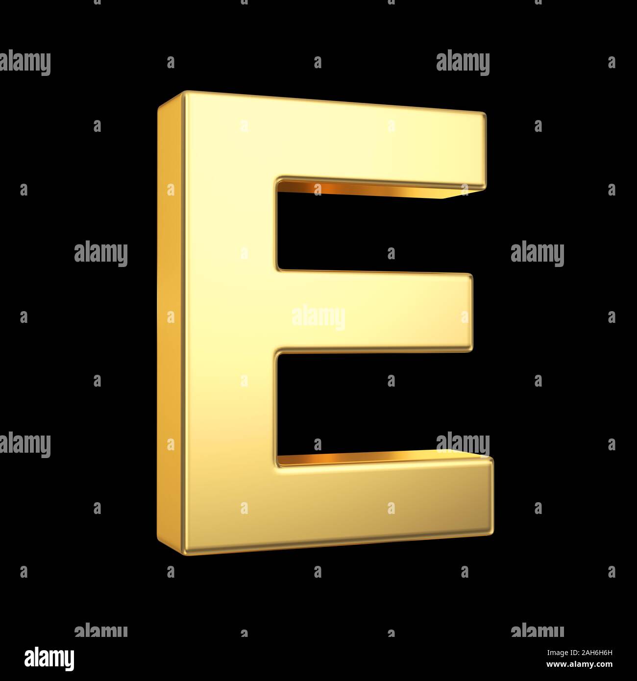3D golden letter isolated with clipping path on white Stock Photo - Alamy