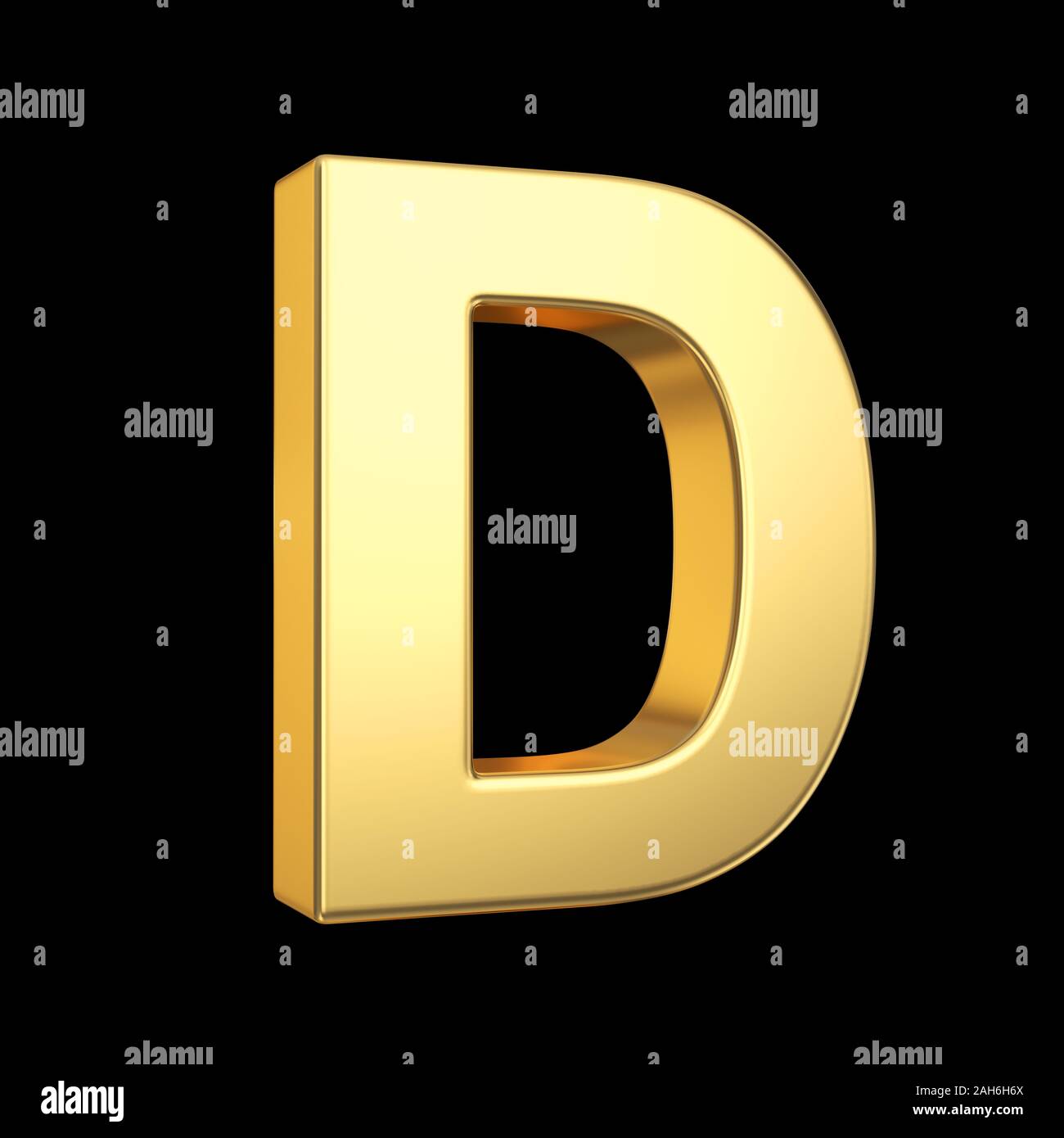 3D golden letter isolated with clipping path on white Stock Photo - Alamy