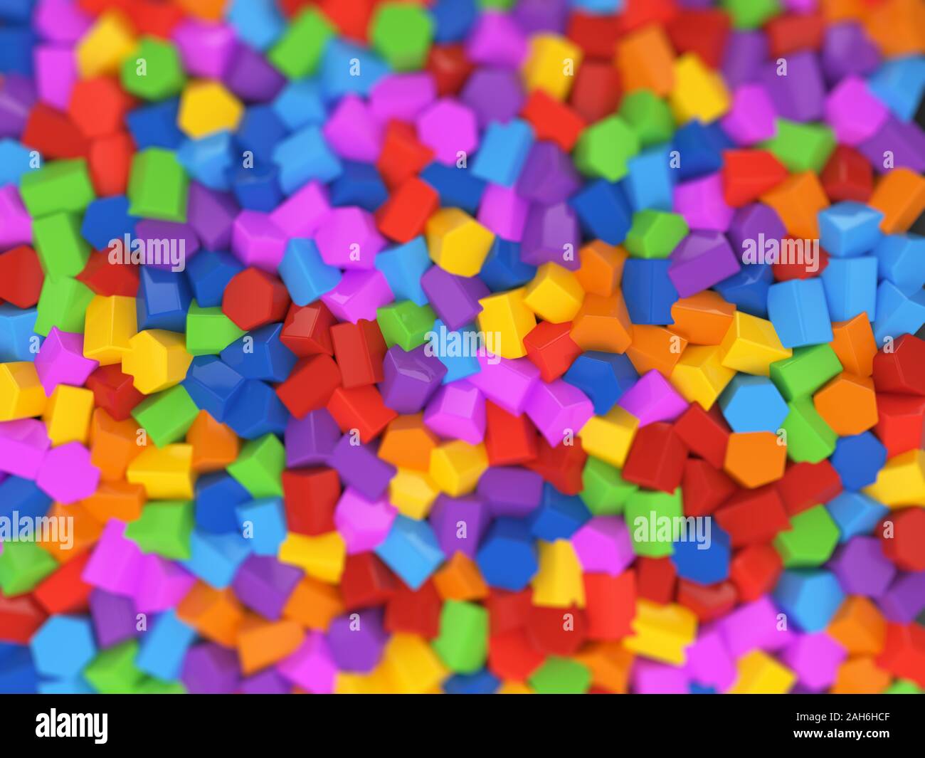 Abstract colorful hexagonal structure background - child kits decoration Stock Photo