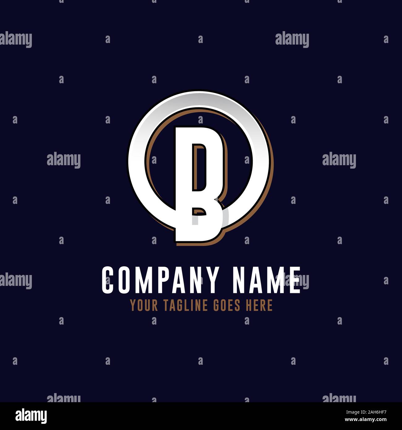 Ob initial logo vector, O letter logo inspirations Stock Vector