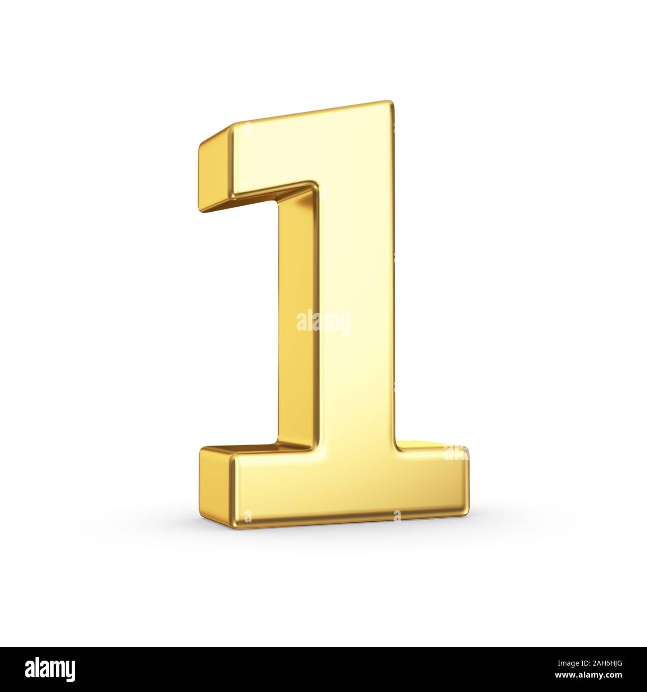 Gold number one icon hi-res stock photography and images - Alamy