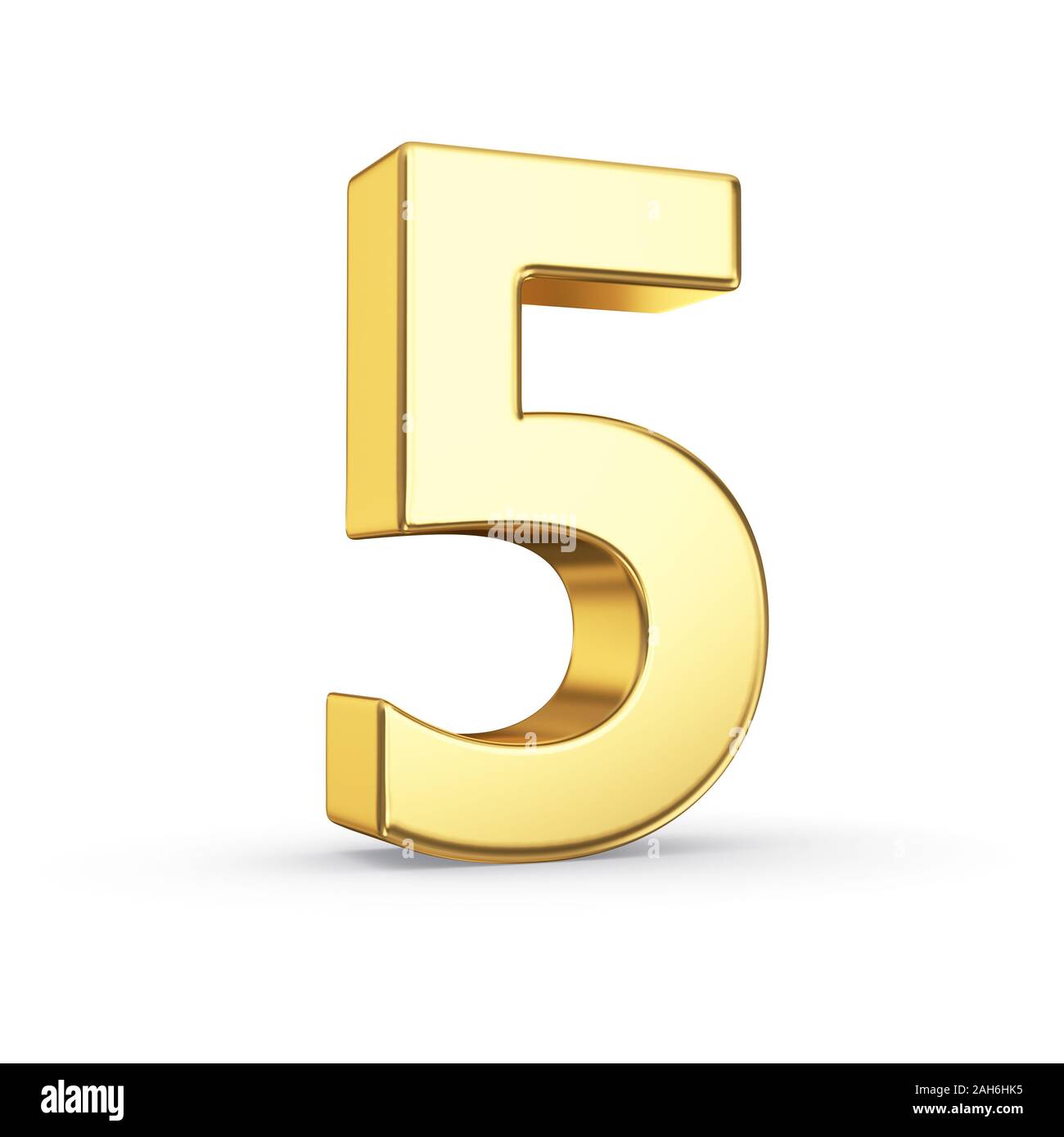 3D golden number 1 - isolated with clipping path Stock Photo - Alamy