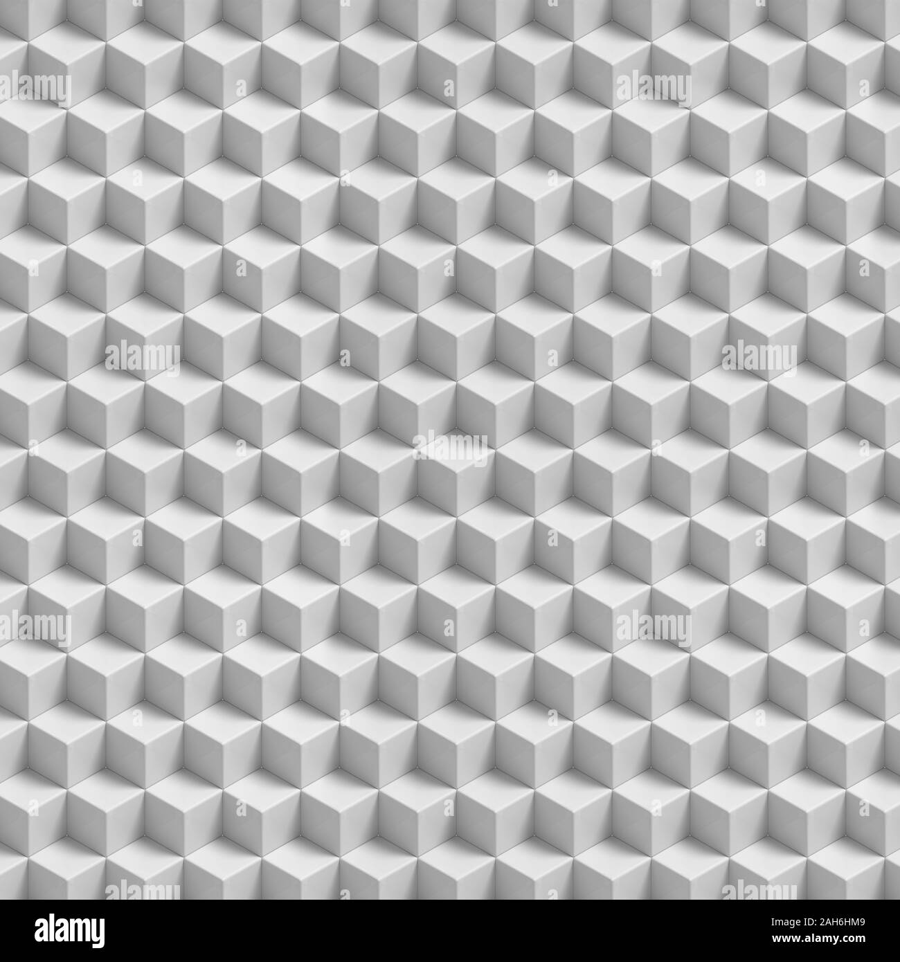 Abstract white 3D geometric cubes background - seamless pattern Stock ...