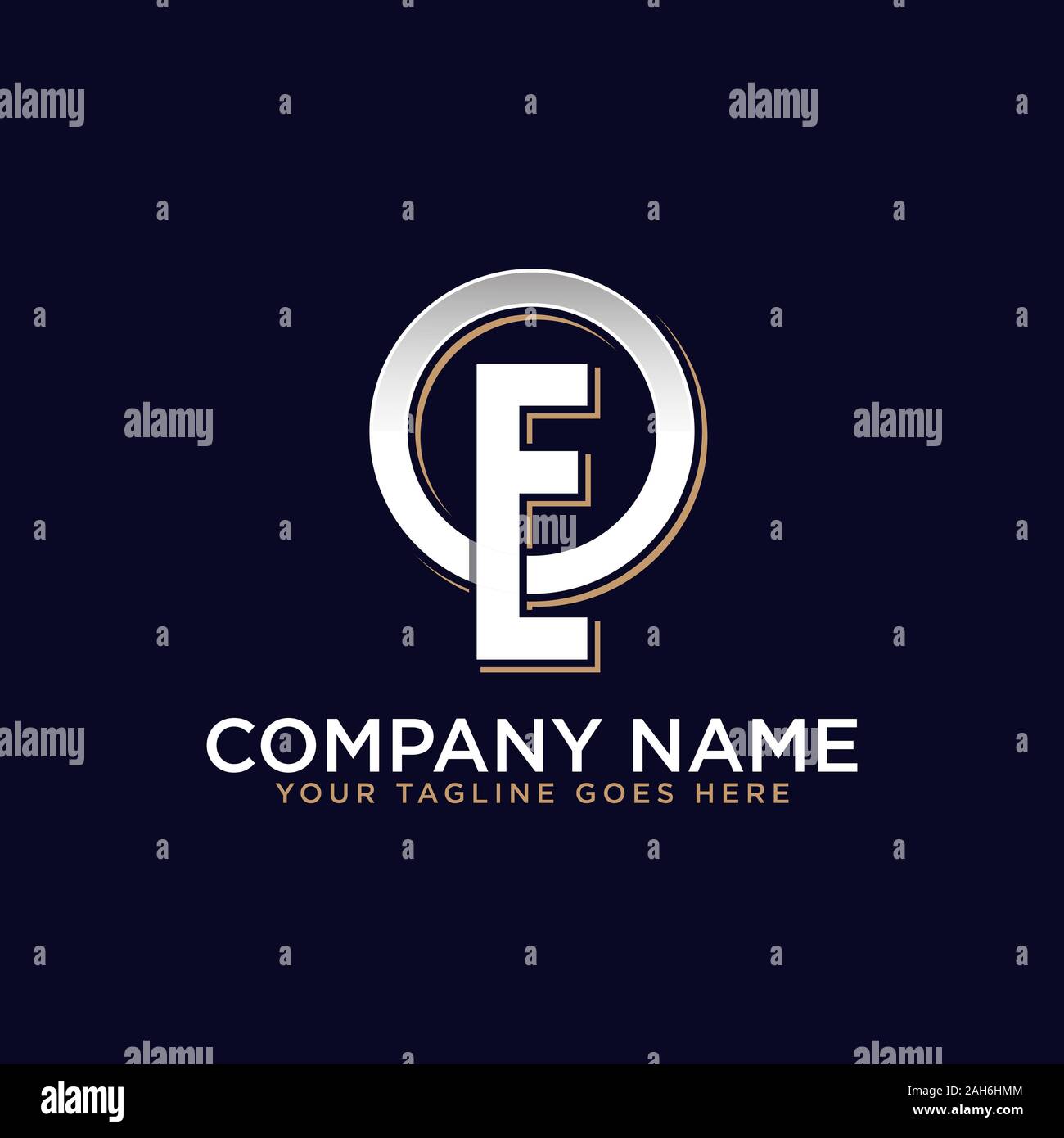 Og initial logo vector, O letter logo inspirations Stock Vector
