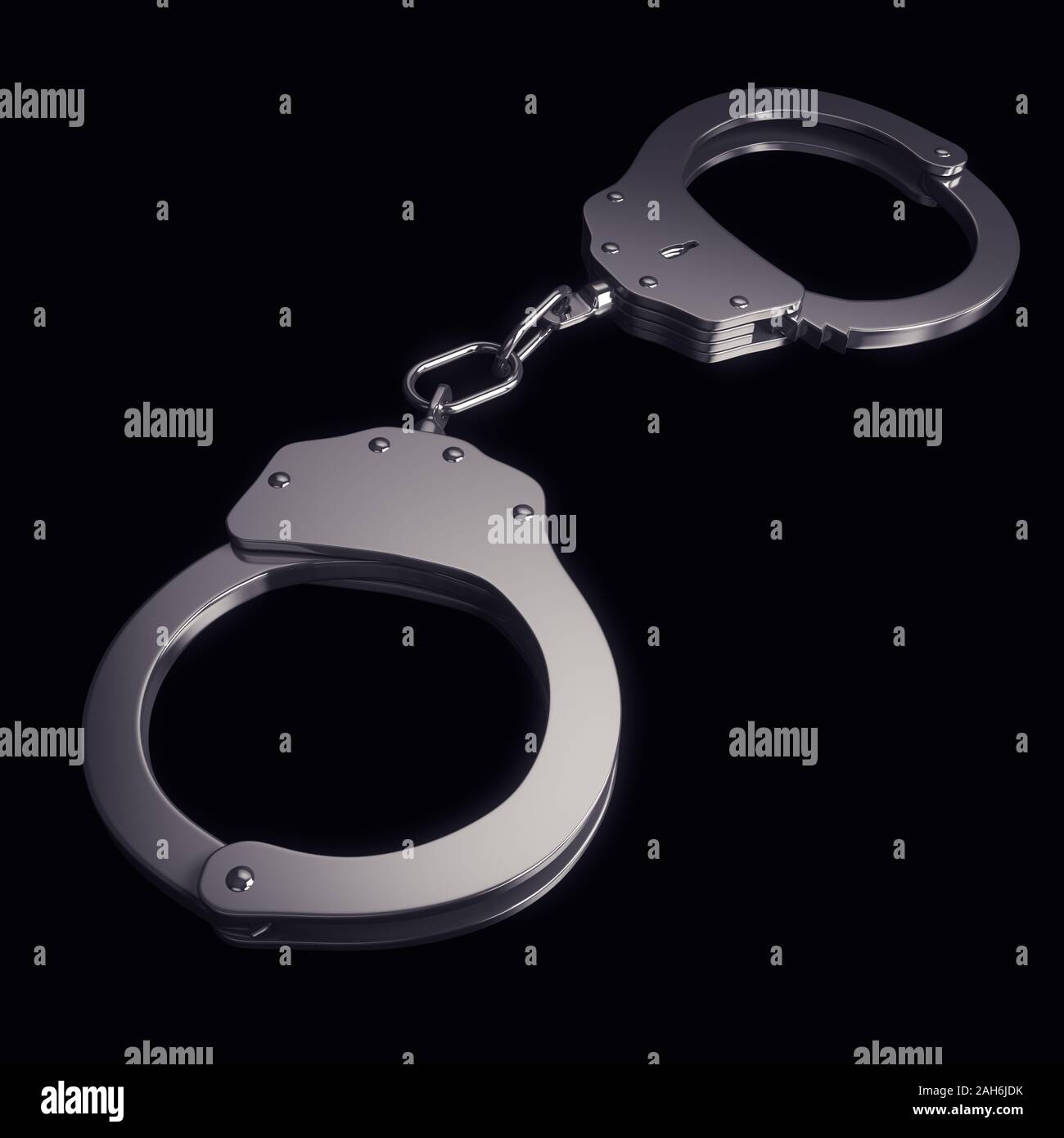 Path Handcuffing Silver handcuffs isolated with clipping path on black Stock Photo - Alamy