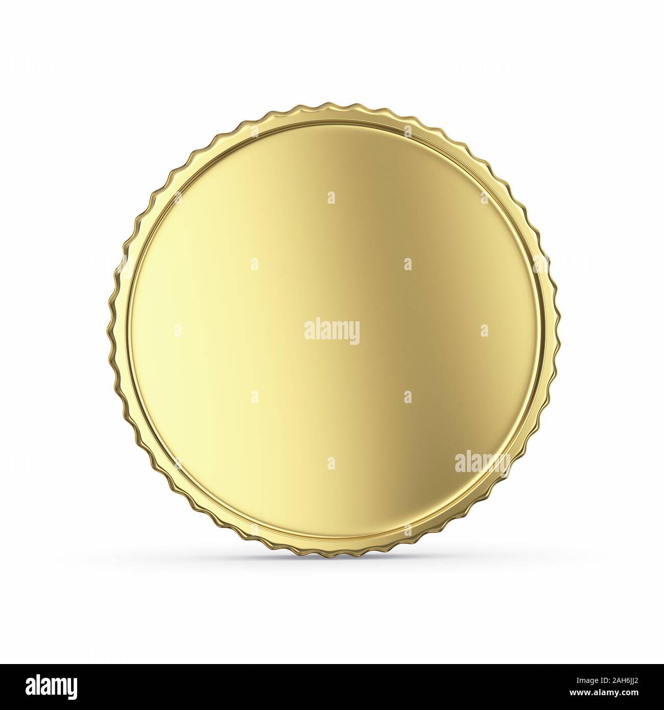 Blank golden medal 3D render - isolated with clipping path Stock Photo ...