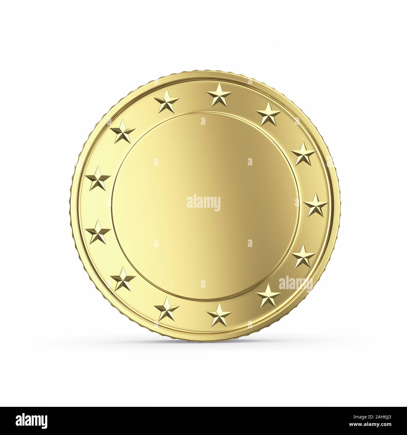 Blank golden medal 3D render - isolated with clipping path Stock Photo ...