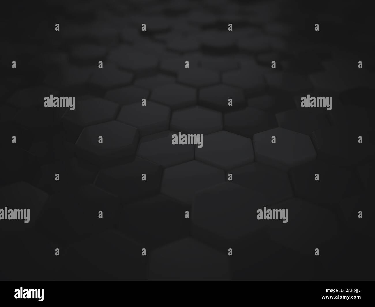 Abstract black 3D hexagonal background Stock Photo - Alamy