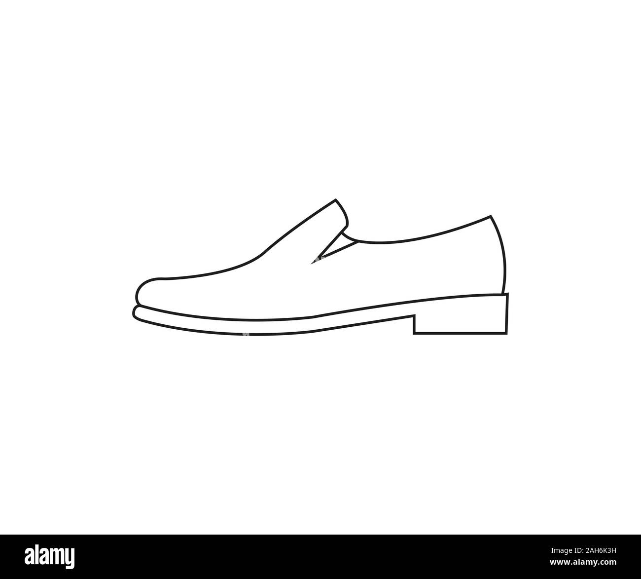 Mens shoe icon. Vector illustration, flat design. Stock Vector