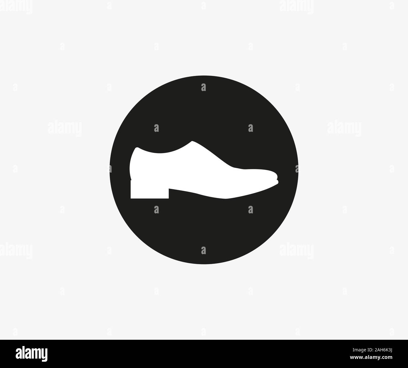 Mens shoe icon. Vector illustration, flat design. Stock Vector