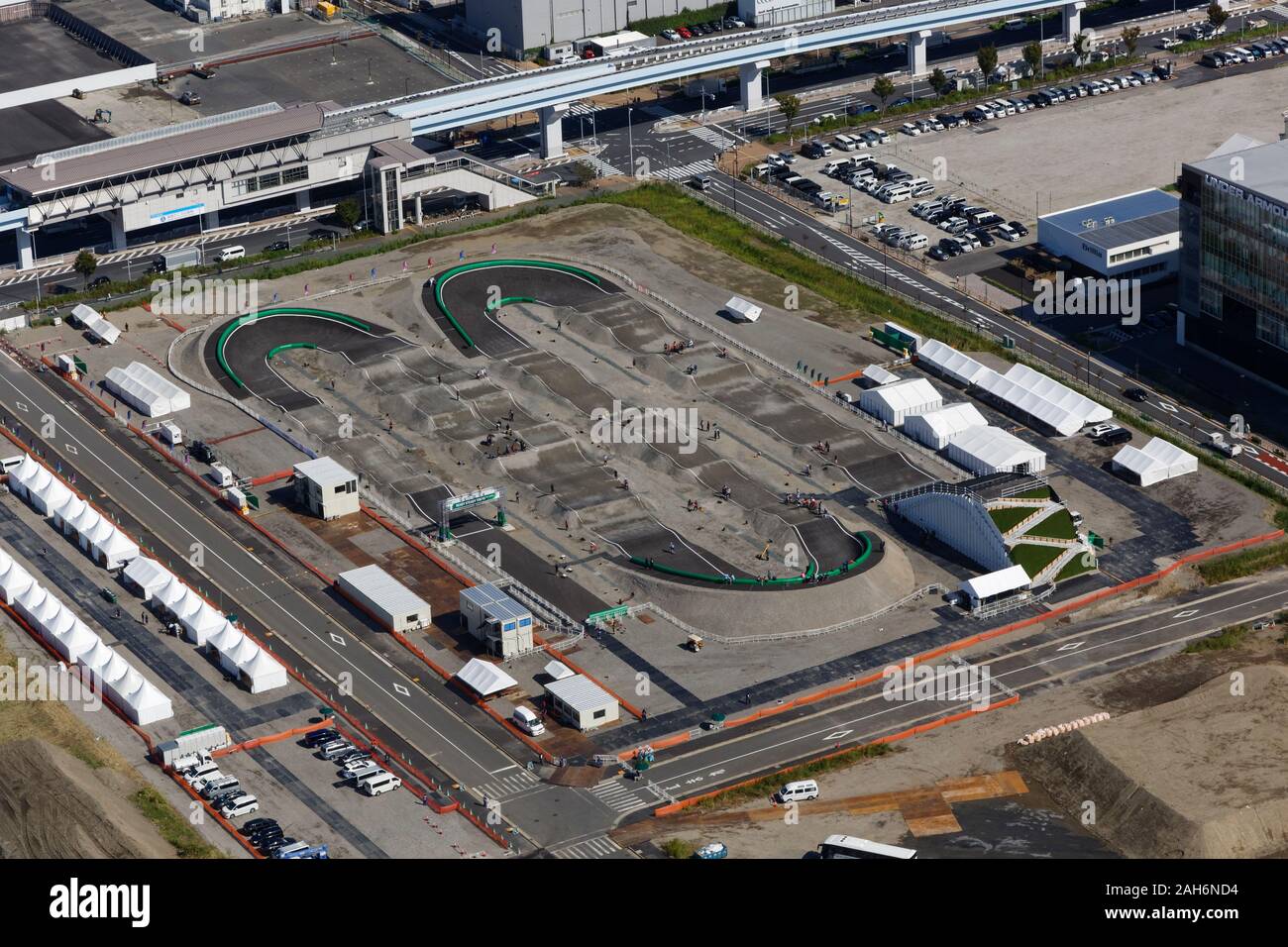 Ariake sports park aerial view hi-res stock photography and images - Alamy