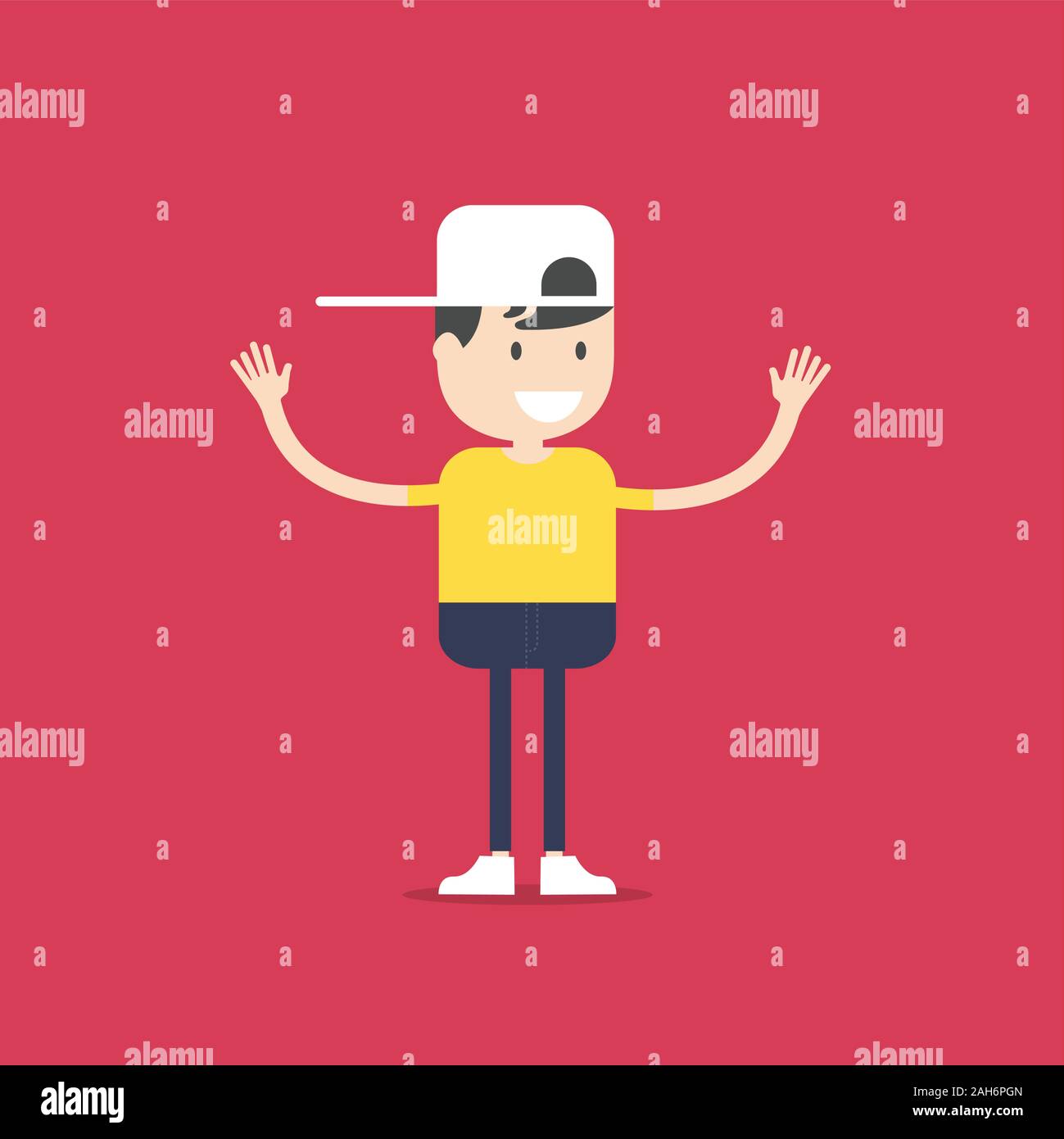 Happy boy cartoon vector Stock Vector Image & Art - Alamy