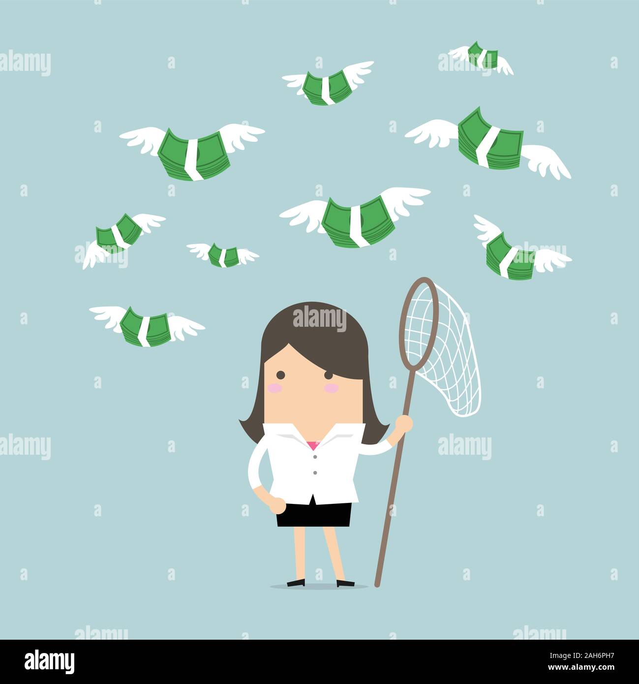 Person flying catch Stock Vector Images - Alamy