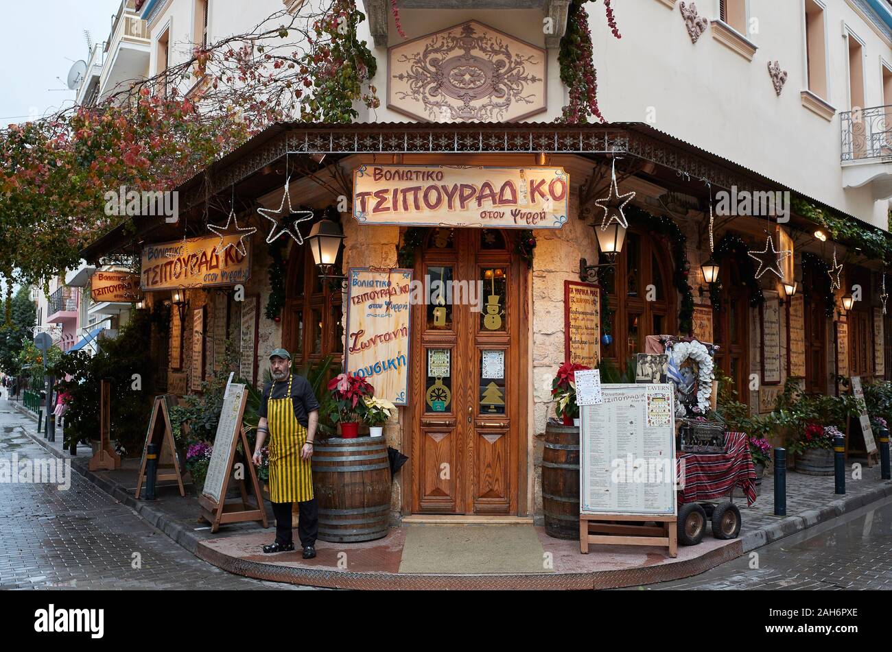 taverna at psiri , monastiraki Athens greece Stock Photo
