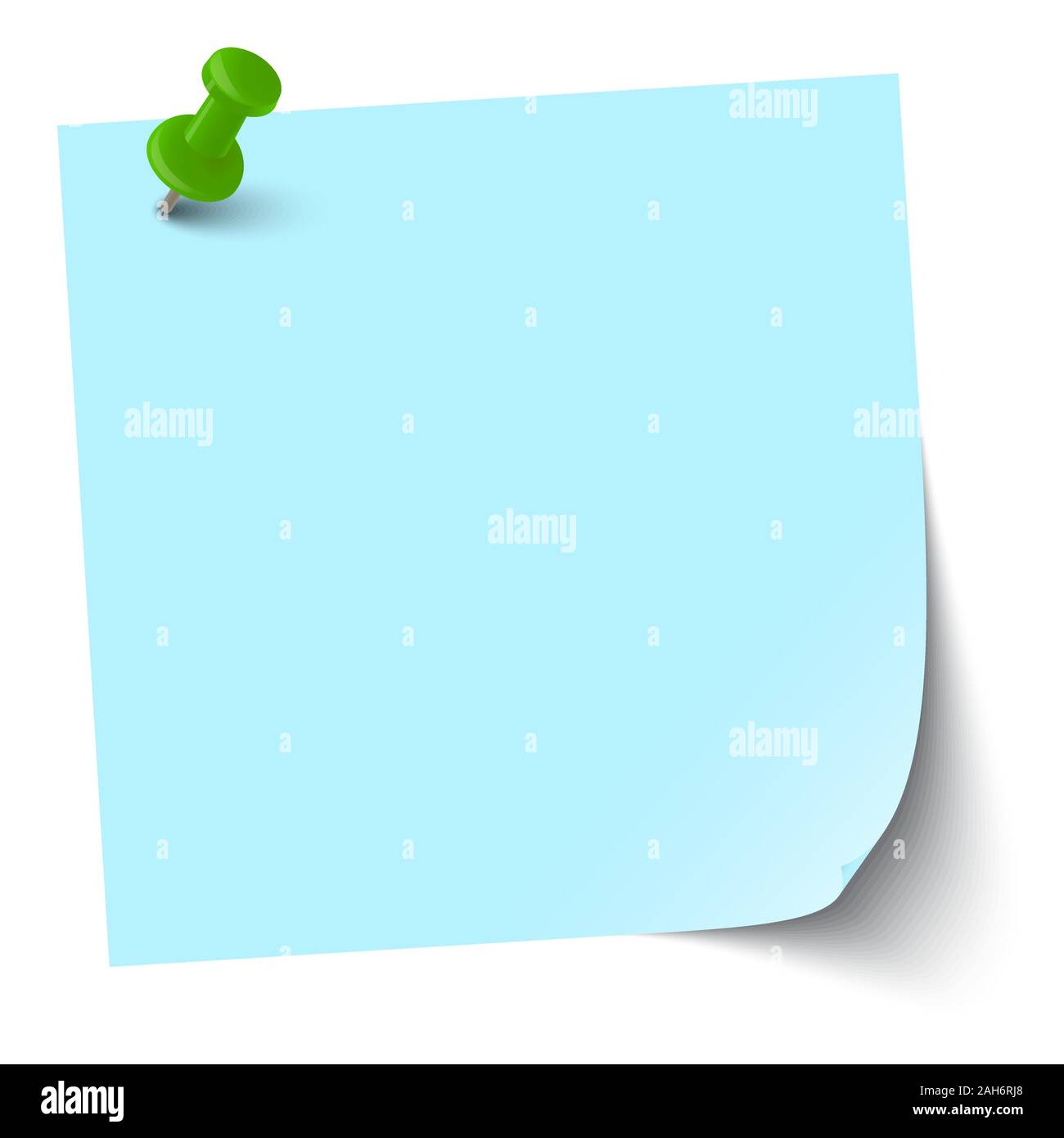 vector illustration of colored sticky note with pin needle Stock Vector  Image & Art - Alamy
