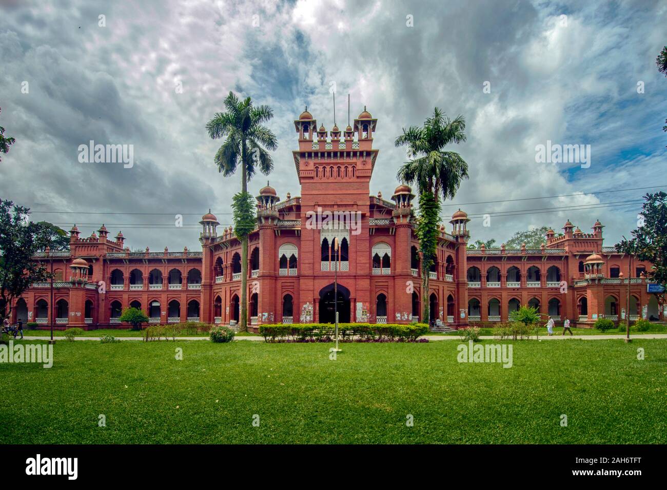The Curzon Hall is a British Raj-era building and home of the Faculty of Science at the University of Dhaka. Stock Photo
