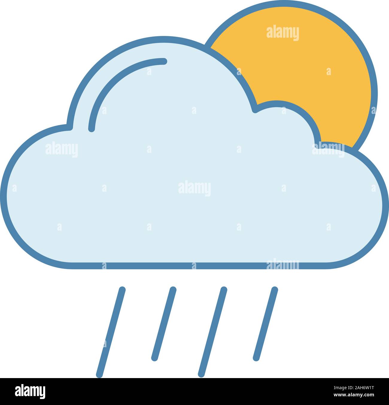 Blue sky with scattered cloud Stock Vector Images Alamy