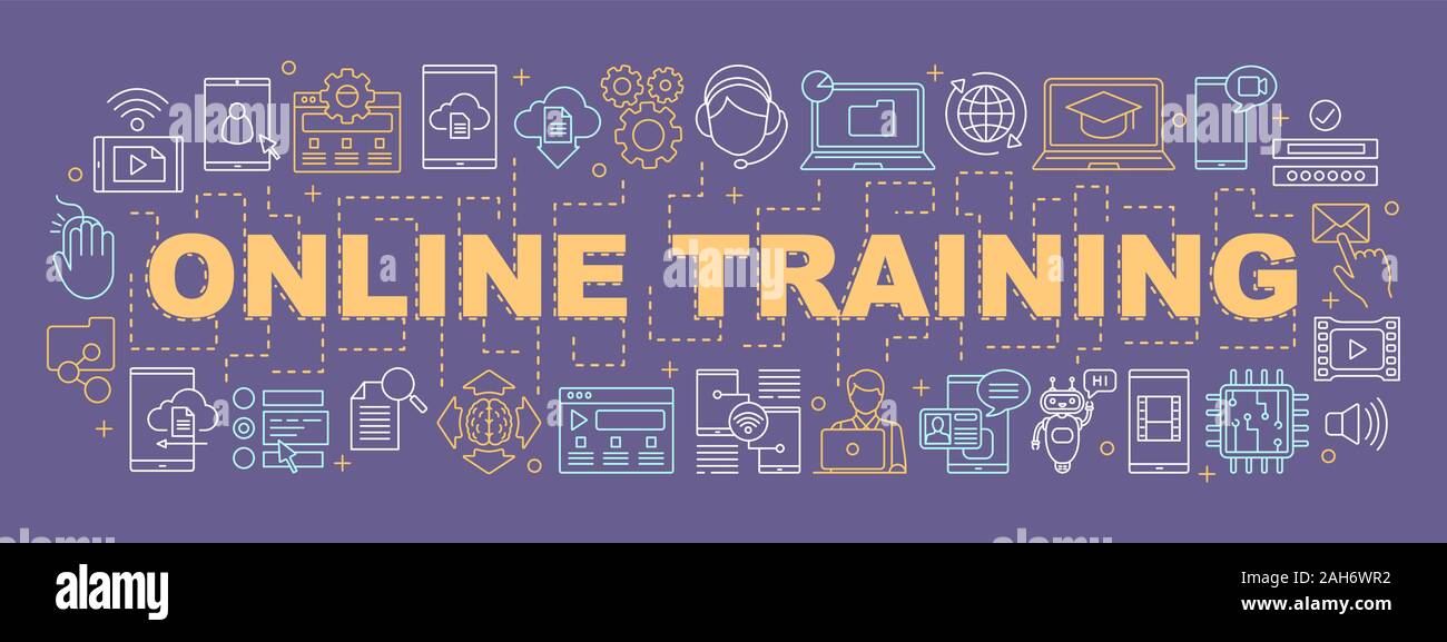 Online Training Word Concepts Banner E Learning Digital Services