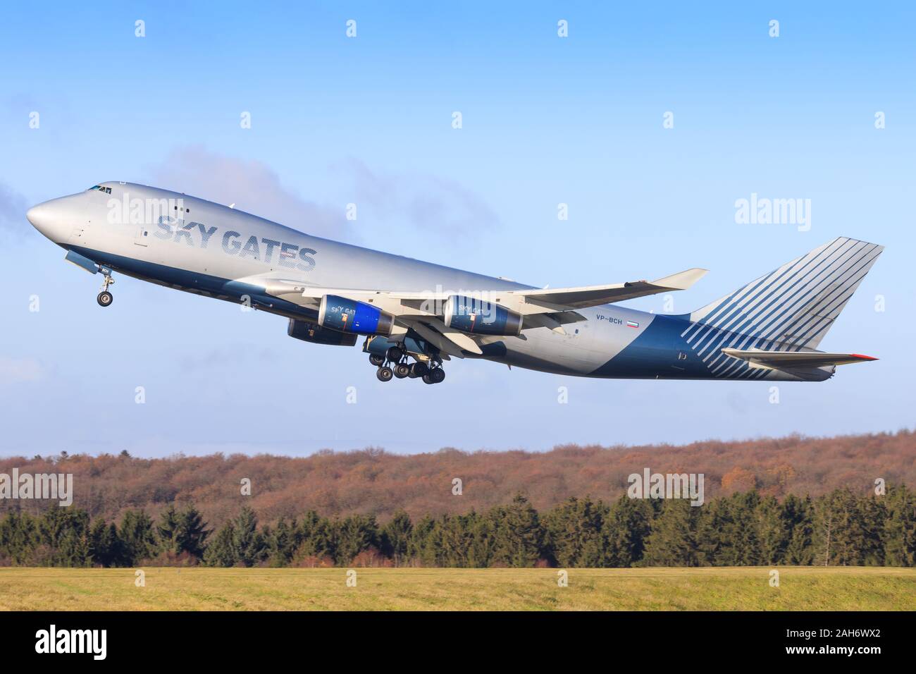 Frankfurt Hahn, Germany – November 29, 2019: Condor 757 at Frankfurt airport. Stock Photo