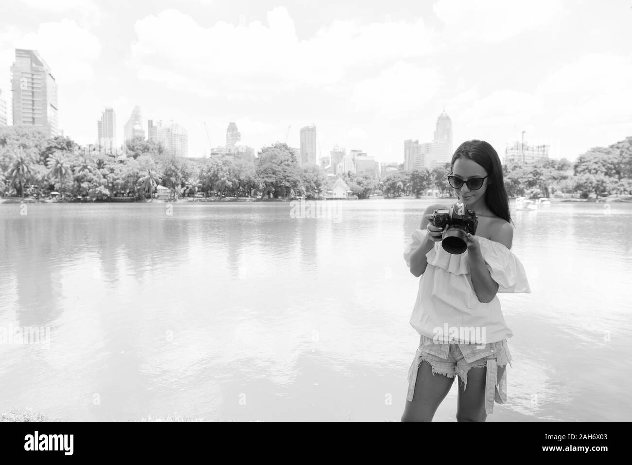 Asian nature photographer woman Black and White Stock Photos & Images ...