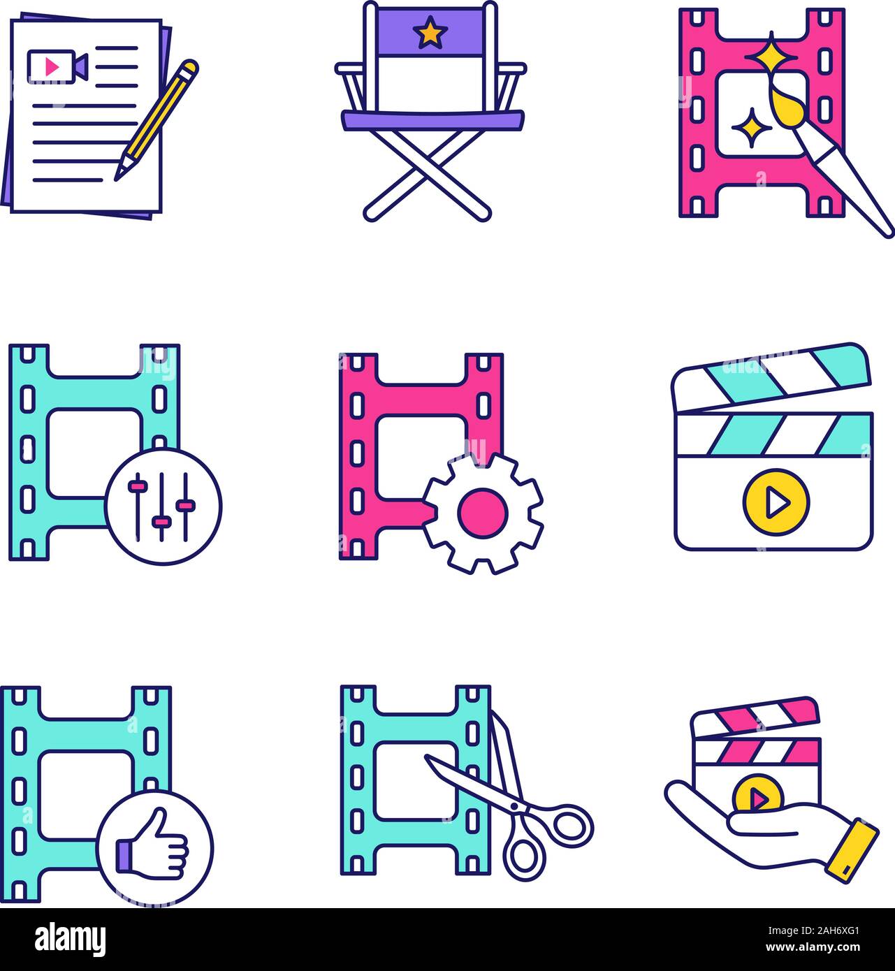 Final video production Stock Vector Images - Alamy
