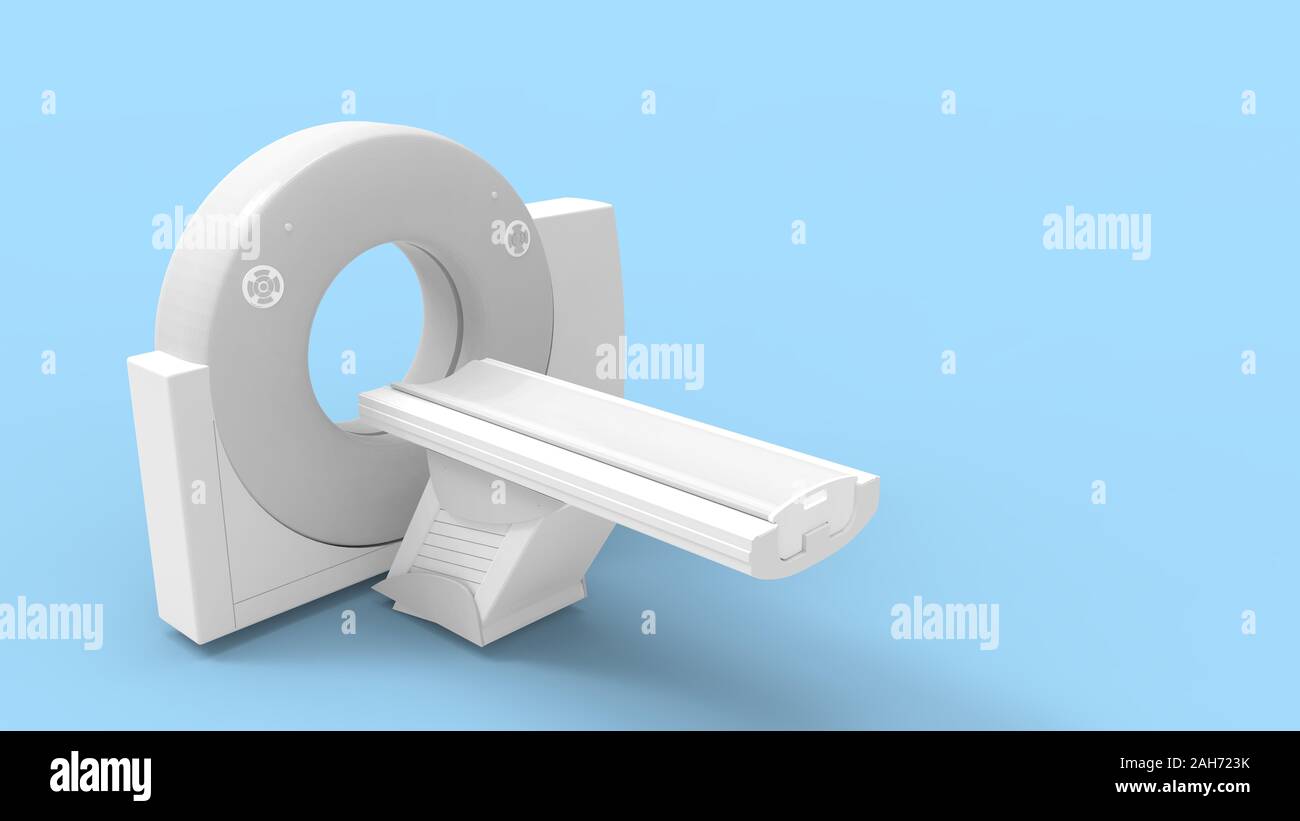 Ct Scanner Front View Rendered 3D rendering of a CT scanner isolated in studio background Stock Photo ...