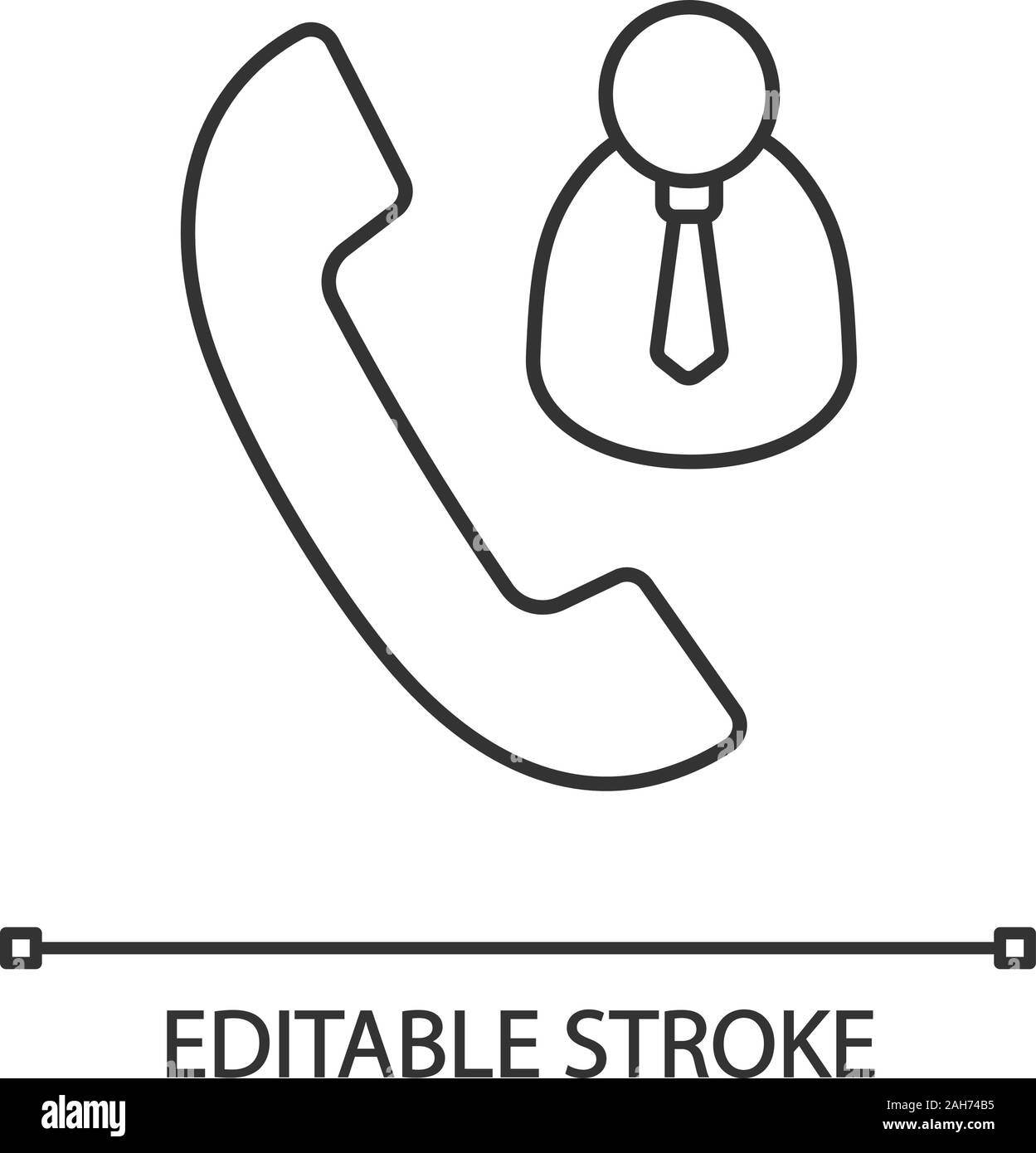 Customer service call center linear icon. Customer support. Thin line