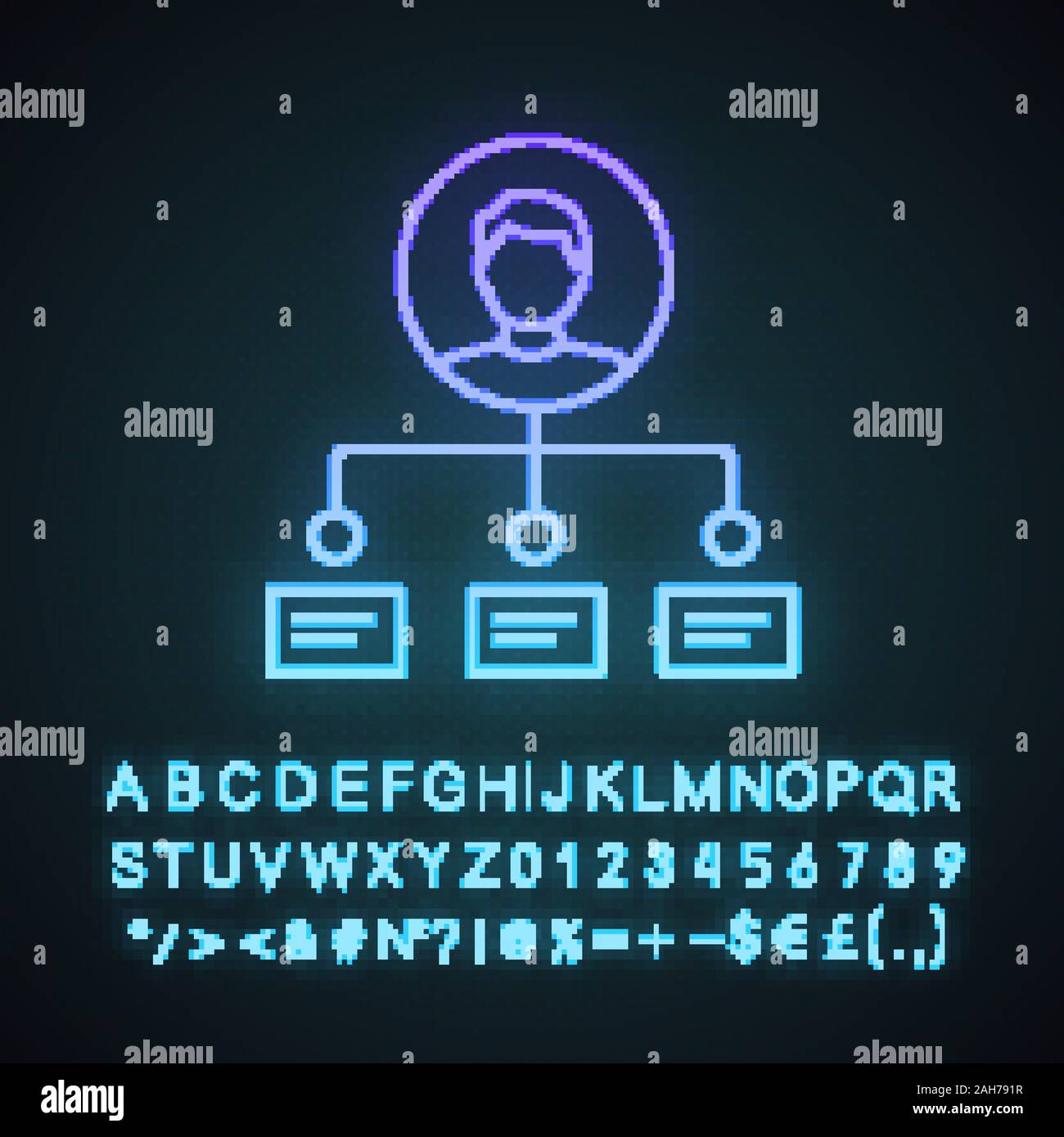 Employee abilities and skills neon light icon. Professional qualities