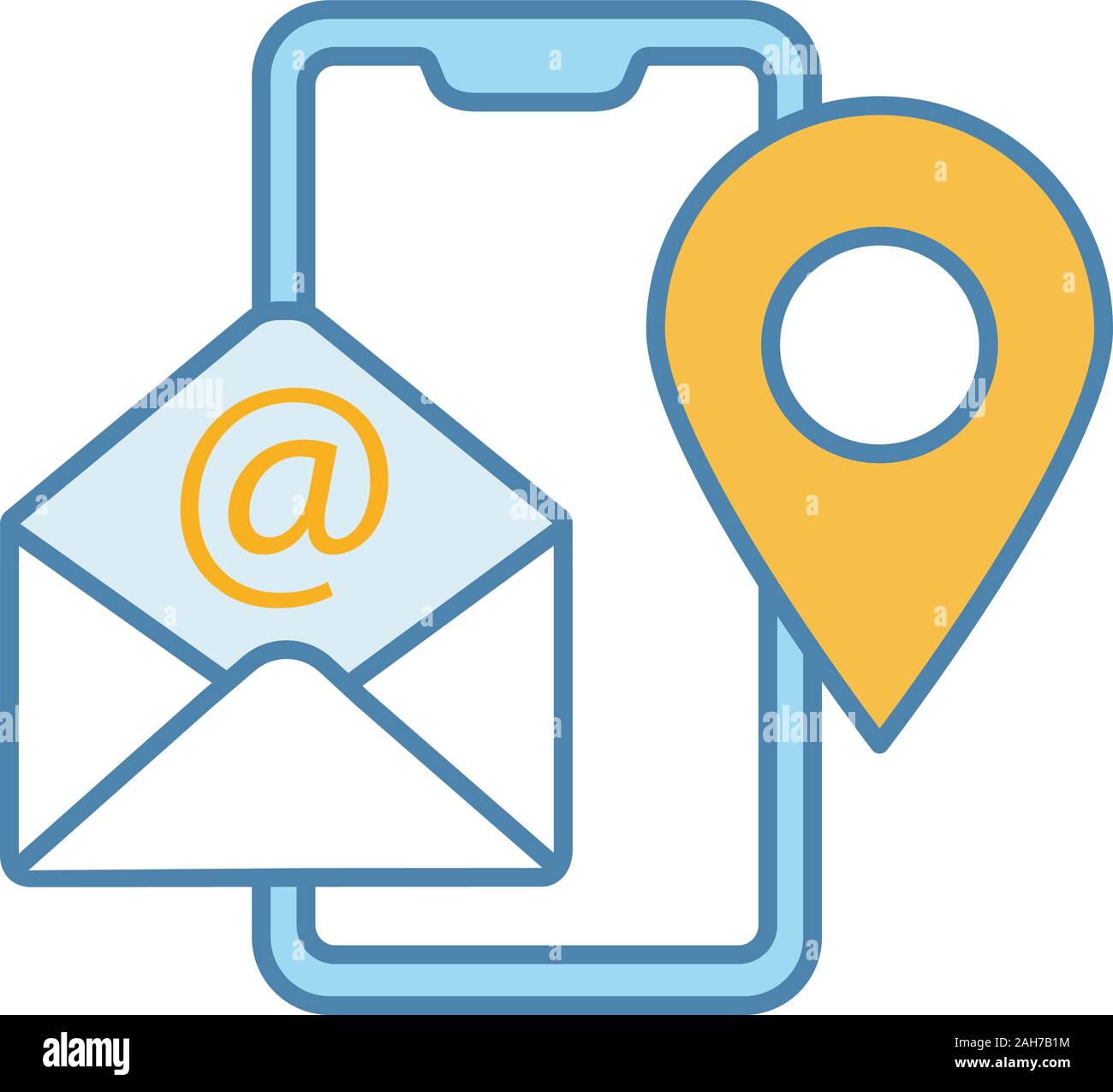 Envelope phone icon call center Cut Out Stock Images & Pictures - Alamy