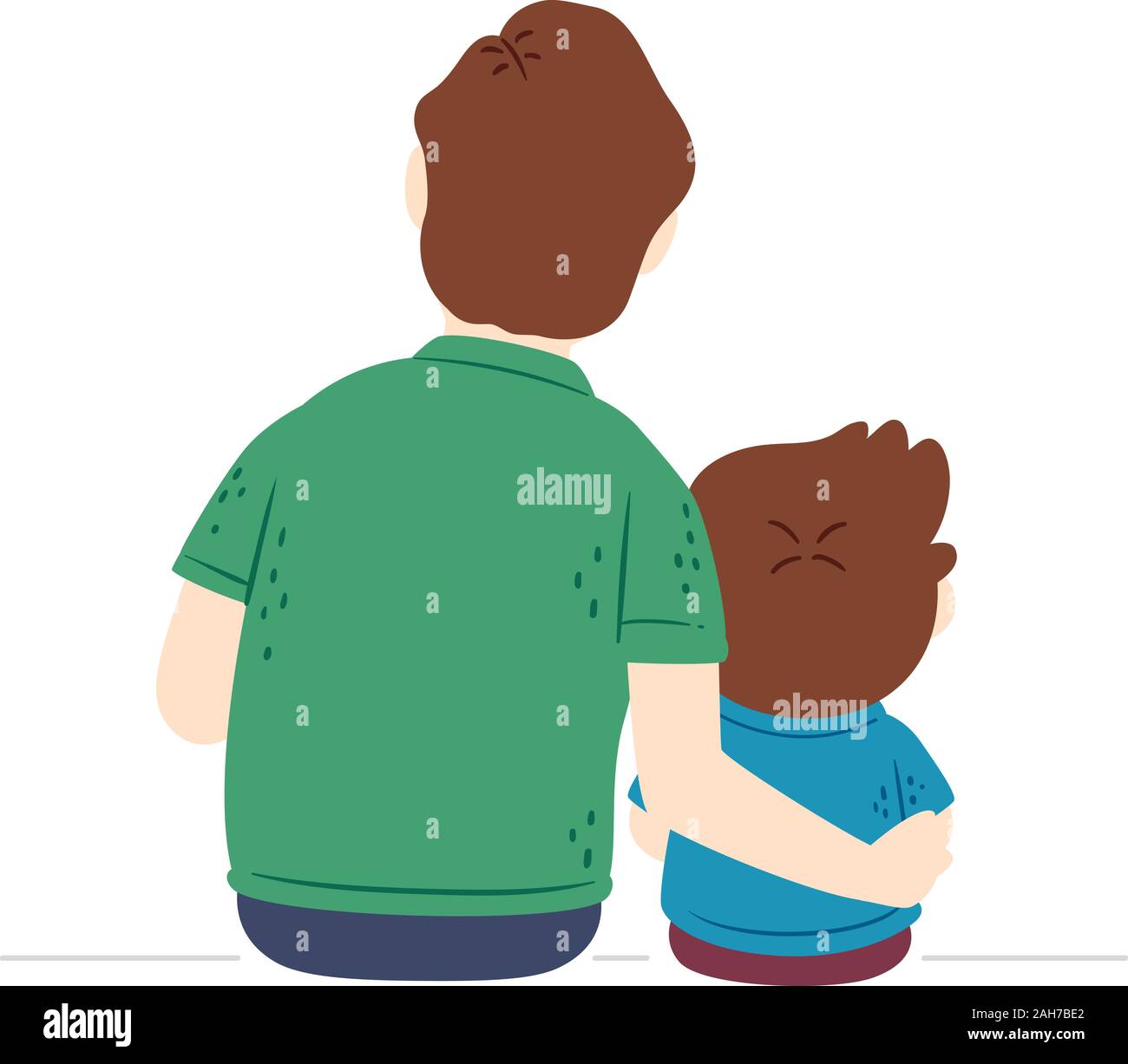 Illustration Of A Back Of A Kid Boy Sitting And Watching Tv Stock Photo Alamy Illustration Of A Back Of A Kid Boy Sitting And Watching Tv Stock Photo Alamy